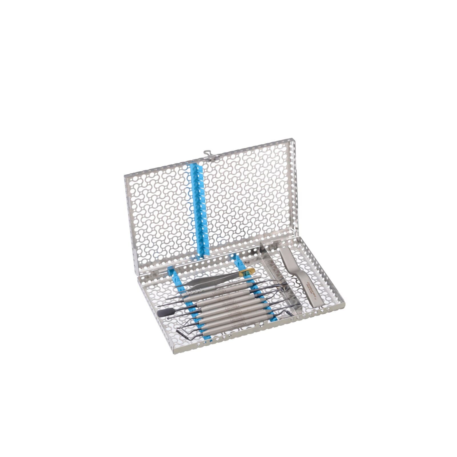 IMS Infinity Series 12-Instrument Cassette, 11" x 1.25" x 8", Blue, IMN4128 thumbnail 2