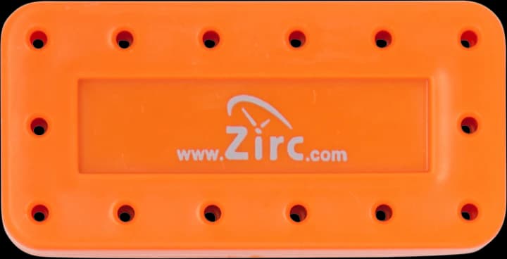 Zirc 14-Hole Magnetic Bur Block, Neon Orange, 50Z403Q, 1/Pk thumbnail 3