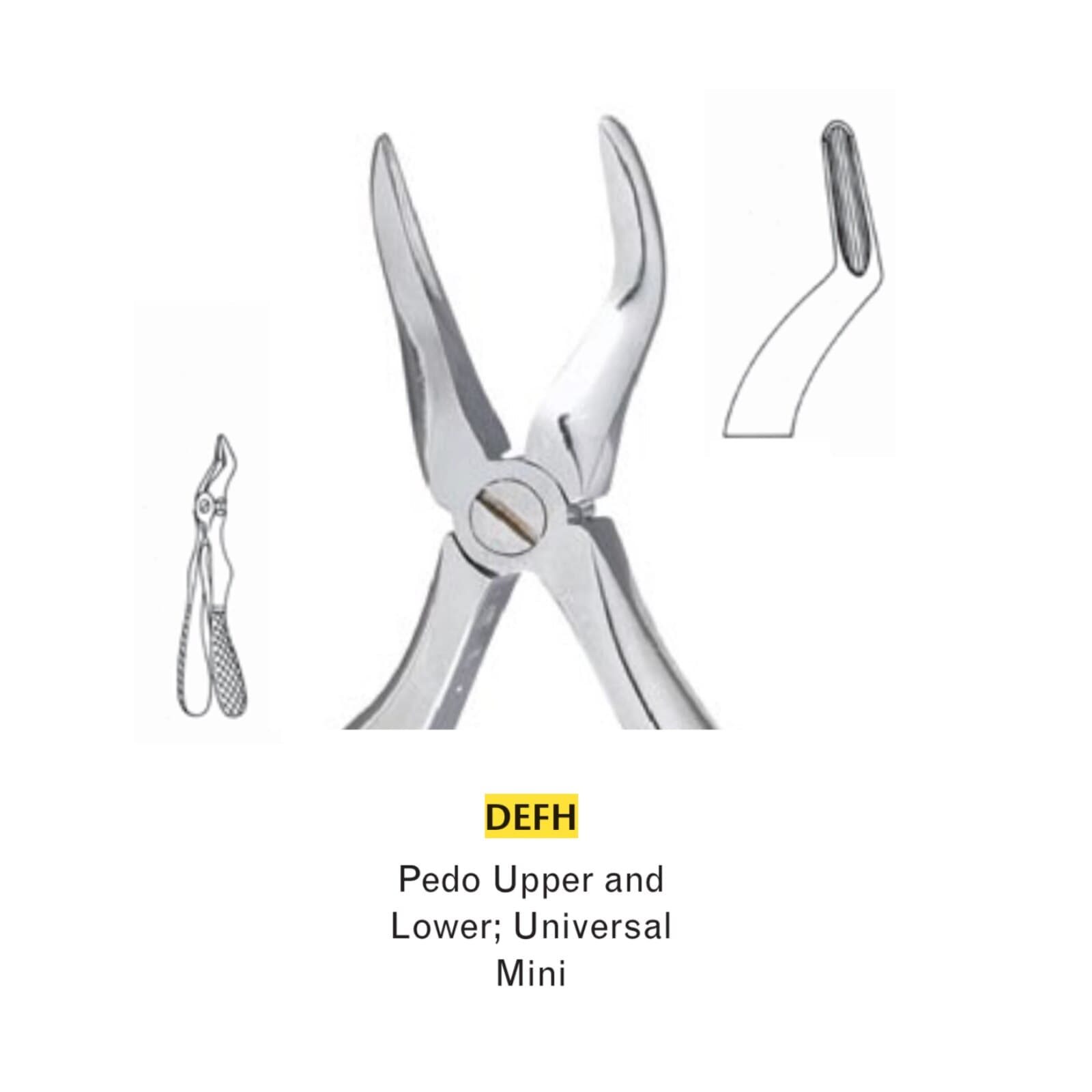 Miltex Pedodontic Extraction Forceps, H, Universal, Mini, English Pattern, 4-3/4", Stainless Steel thumbnail 2