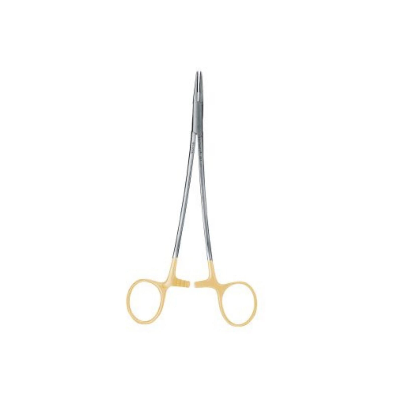 Hu-Friedy HMT Thin-Jaw Perma Sharp® Needle Holder, 5.5", Surgical Grade Stainless Steel, Tungsten Carbide Beaks, 862029 thumbnail 2