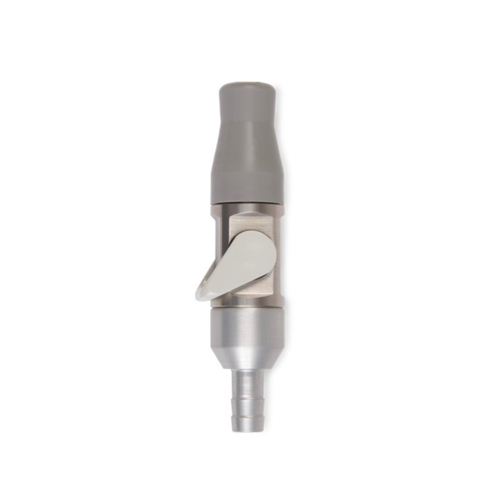 Hager Bull Frog Saliva Ejector, Stainless Steel, without Swivel Tubing Adapter, Gray Silicone Tip, B11120, Each thumbnail 3