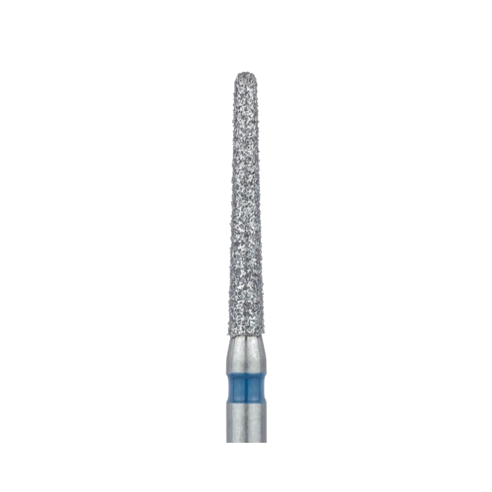 Meisinger 852-014-FG Diamond Bur, Medium Grit, Round End Tapered (Cone), Friction Grip, 1.4 mm Head Diameter, 10.0 mm Head Length, Blue Ring, 5/Pkg thumbnail 3