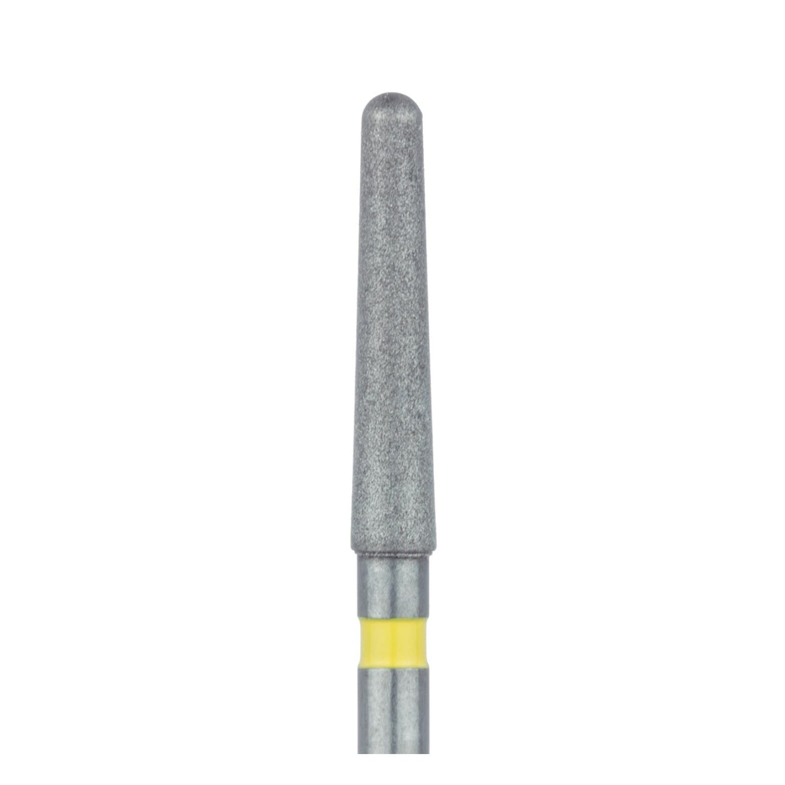 Meisinger 852C-016-FG Extra Fine Diamond Bur, Round End Tapered, Friction Grip, 1.6mm Diameter, 10mm Working Length, 5/Pack thumbnail 3