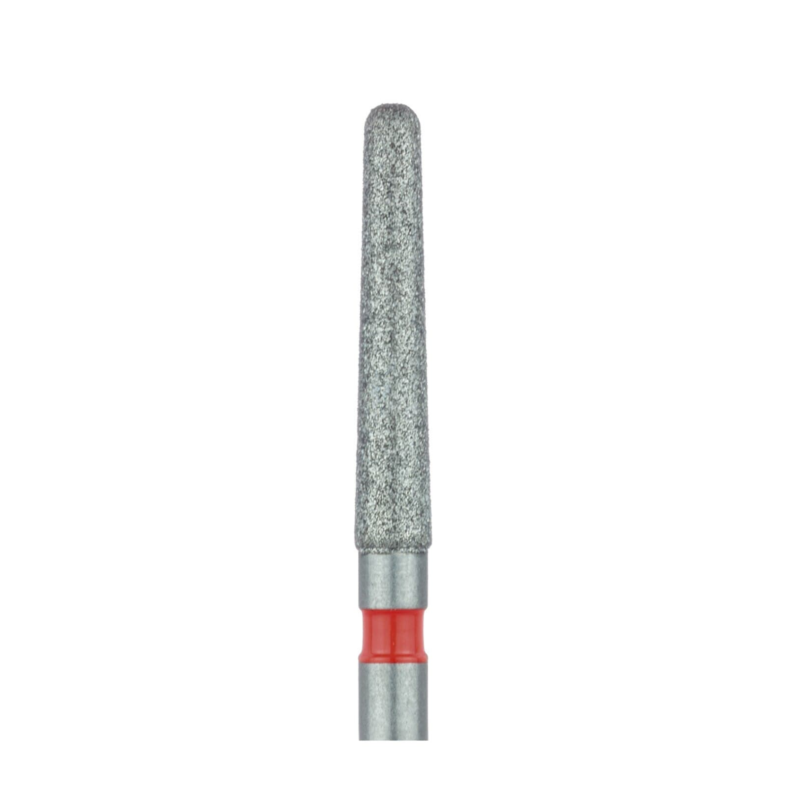 Meisinger Multi-Use Diamond Bur, FG, Long Round End Taper Chamfer, #852F, 1.8 mm, Fine, Red, 5/Pk, 852F-018-FG thumbnail 4