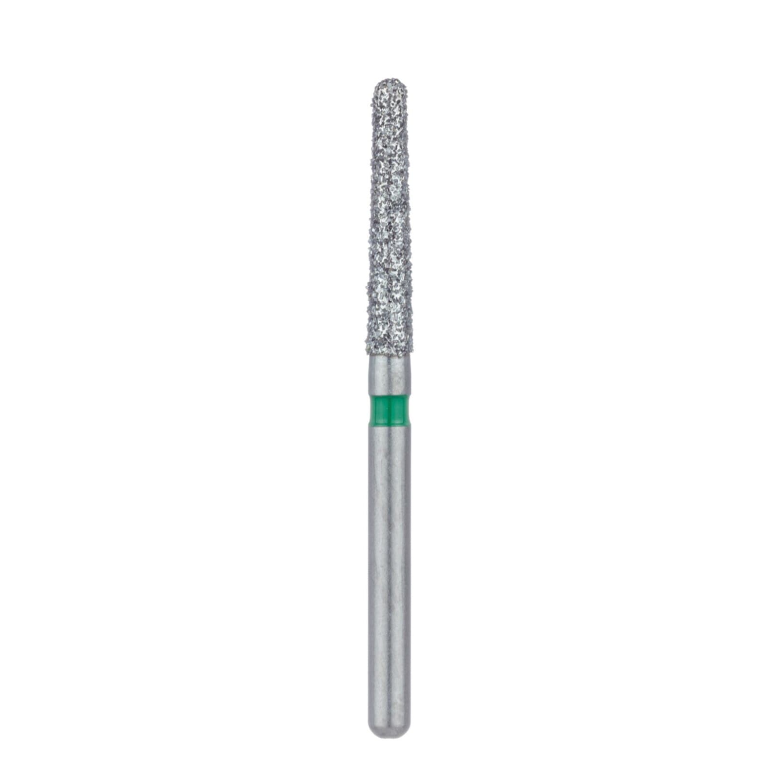 Meisinger Multi-Use Diamond Bur, FG, Long Round End Taper Chamfer, #852G, 1.8 mm, Coarse, Green, 5/Pk, 852G-018-FG thumbnail 4