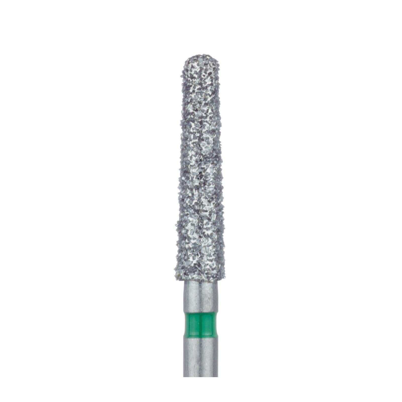 Meisinger FG #852G-023 Coarse Round End Tapered Diamond Bur, Green Band, 2.3 mm Head, 10 mm Working Length, Multi-Use, 5/Pk thumbnail 3