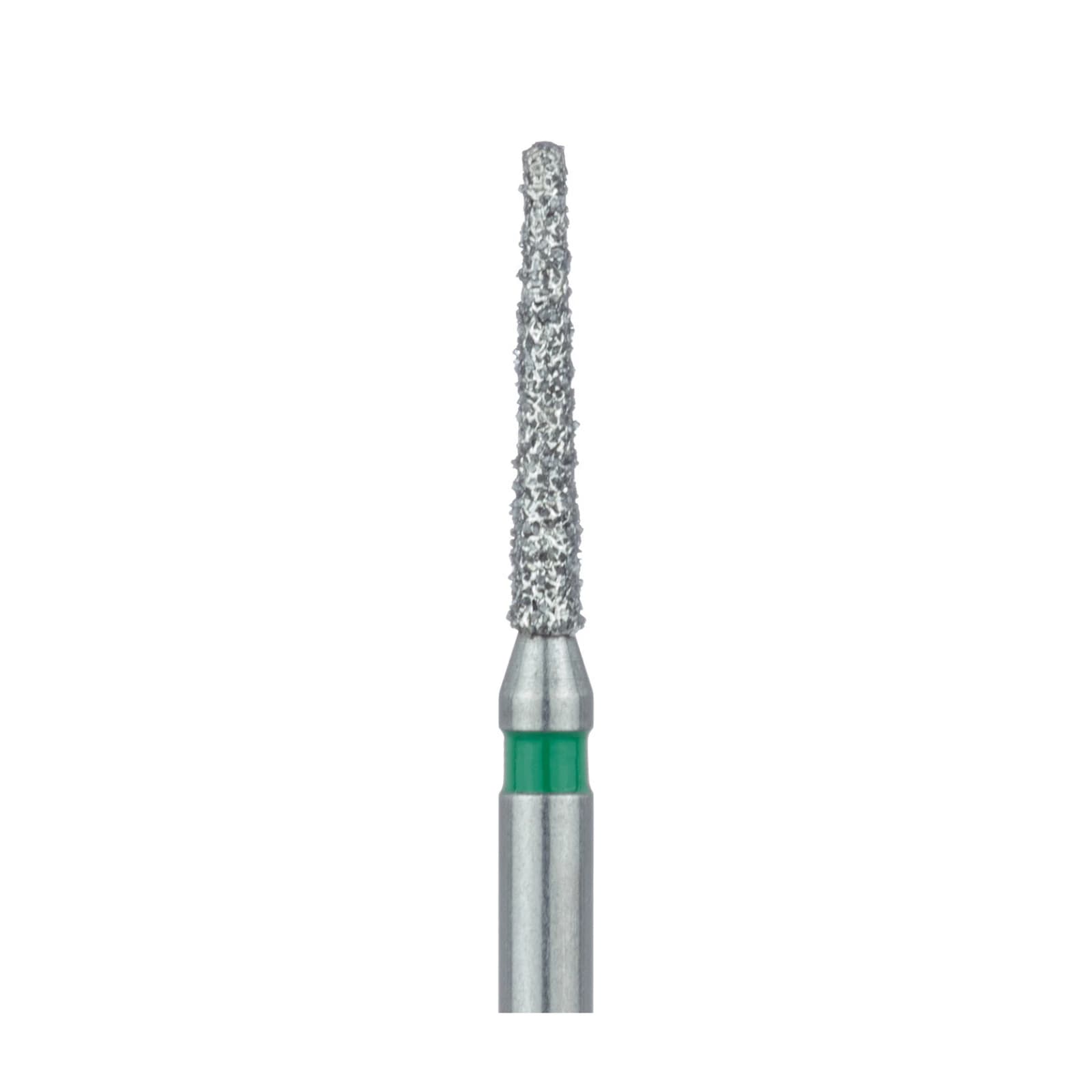 Meisinger Multi-Use Diamond Bur, Friction Grip, Round-End Taper Chamfer, 856G, 1.2 mm, Coarse, Green, 5/Pk, 856G-012-FG thumbnail 4