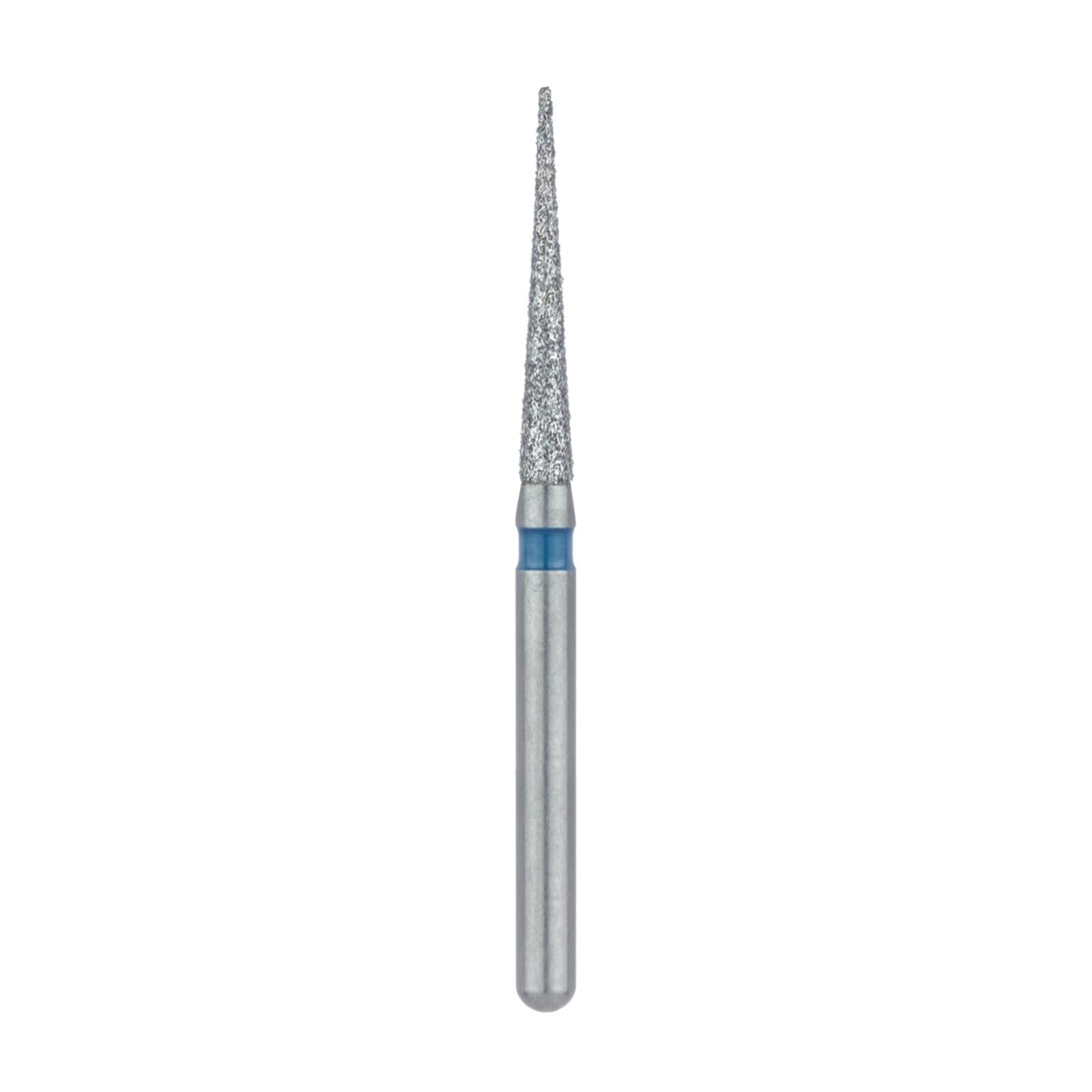 Meisinger Multi-Use Diamond Bur, Friction Grip, Long Needle, 859-014-FG, 1.4 mm Head, Medium Grit, Blue Ring, 5/Pk thumbnail 4