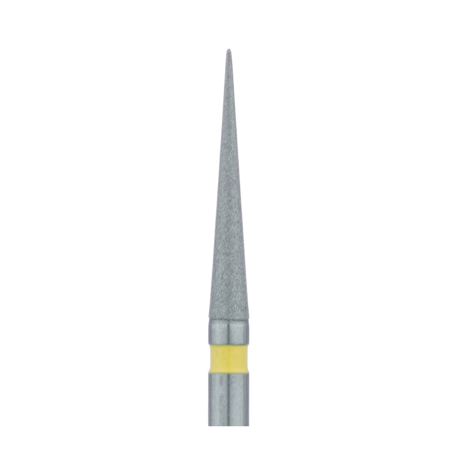 Meisinger Multi-Use Diamond Bur, FG, Long Needle, #859C, 1.4 mm, Extra Fine, Yellow, 5/Pk, 859C-014-FG thumbnail 4