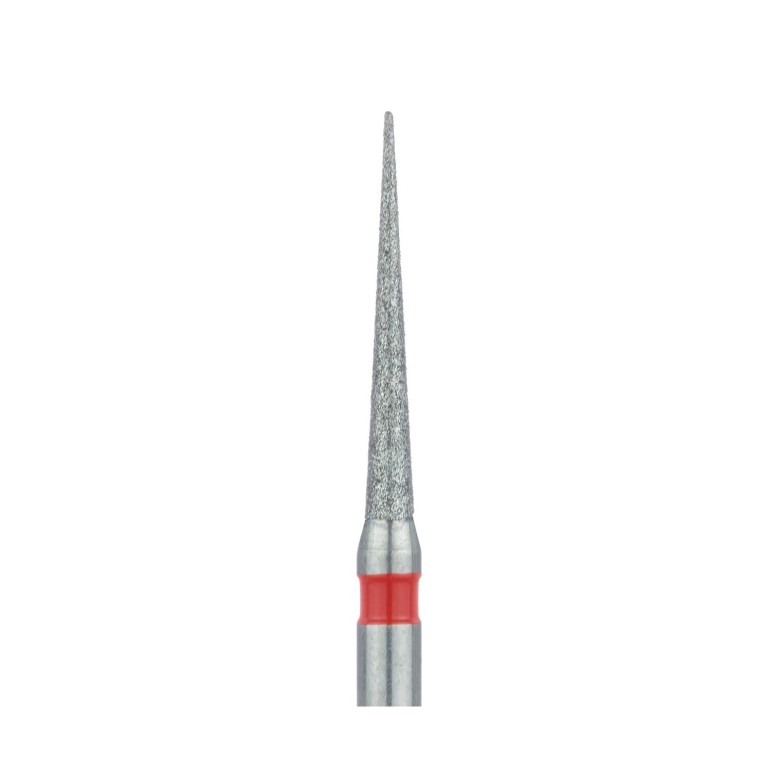 Meisinger FG #859F-012 Fine Needle Diamond Bur, 1.2mm Head, 10mm Working Length, Red Ring, 5/Pk thumbnail 3
