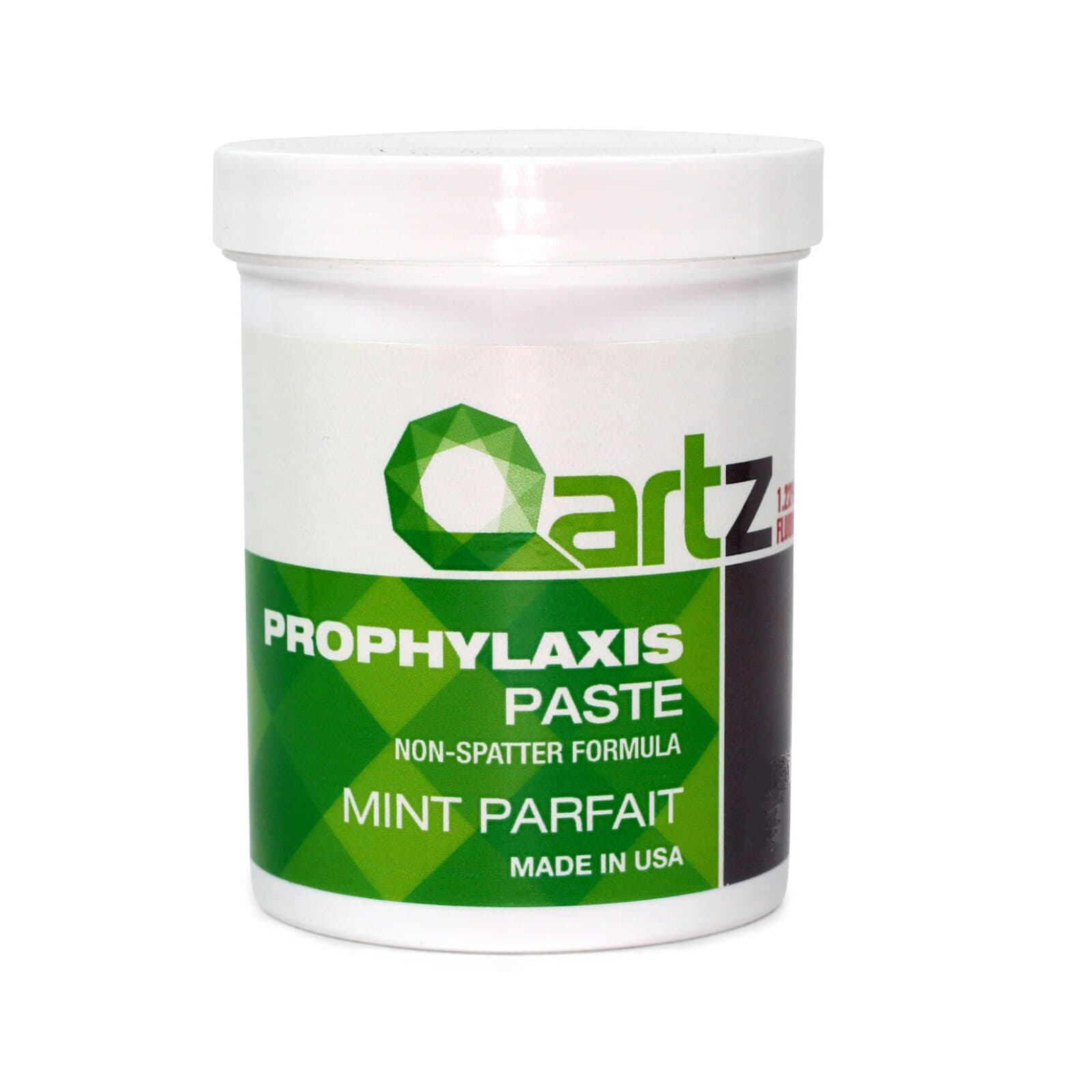 QARTZ Prophy Paste, Coarse Grit, Mint Parfait, Dye-Free, 12 oz Jar - QARTZ Prophy Paste Coarse 12oz/Jar Mint Parfait Dye-Free - Image 1