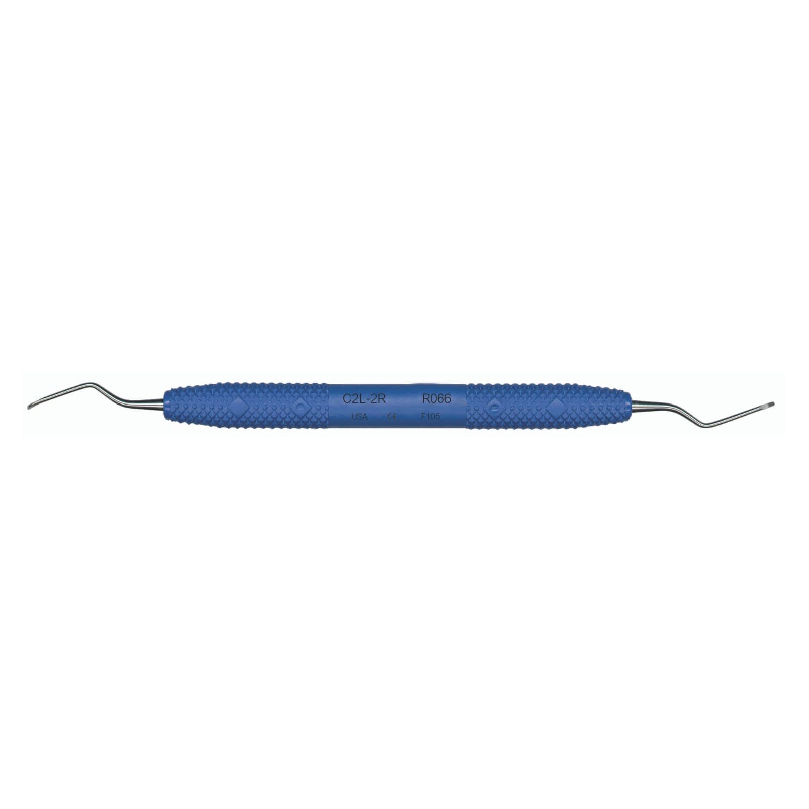 PDT Columbia 2L/2R Universal Curette, Double End, Blue Handle, R066 thumbnail 2