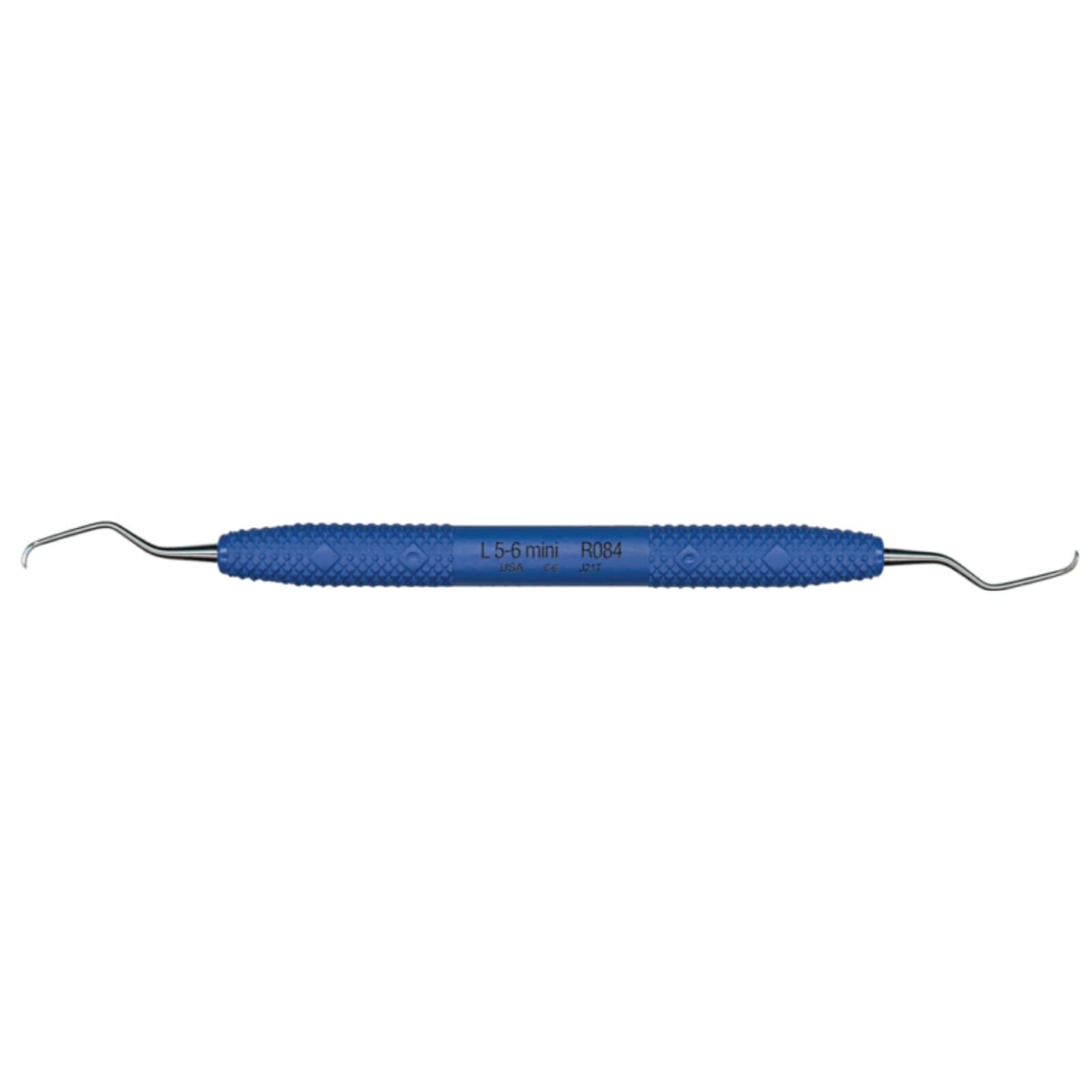 PDT Cruise Langer 5-6 Mini Universal Curette, Double-Ended, Blue Resin Handle, R084 thumbnail 2