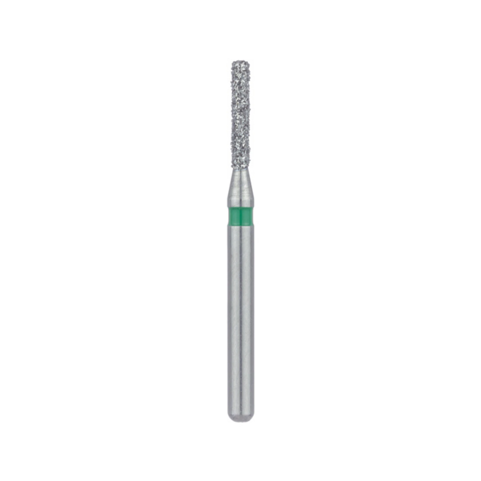Meisinger Multi-Use Diamond Bur, Friction Grip, Round-Edge Long Cylinder, 841G, 1.2 mm, Coarse, Green, 5/Pk, 841G-012-FG thumbnail 3