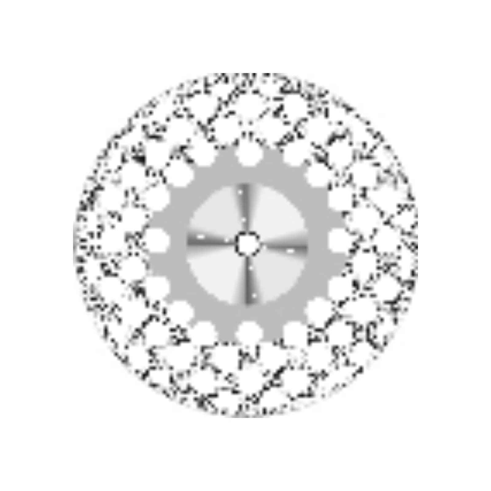 Perforated RA Diamond Disc, Double-Sided, Superfine, 19 mm, D805EF-190 thumbnail 2