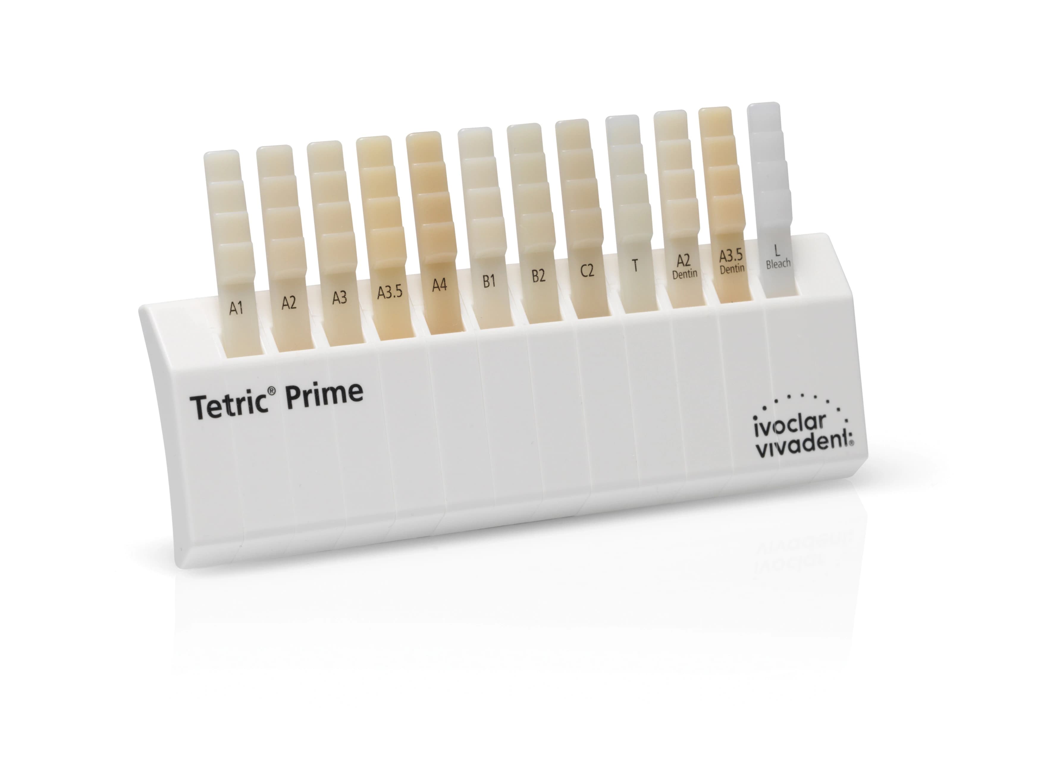 Tetric Prime Shade Guide, 12 Shades, Vivadent - Tetric Prime Shade Guide - Image 1