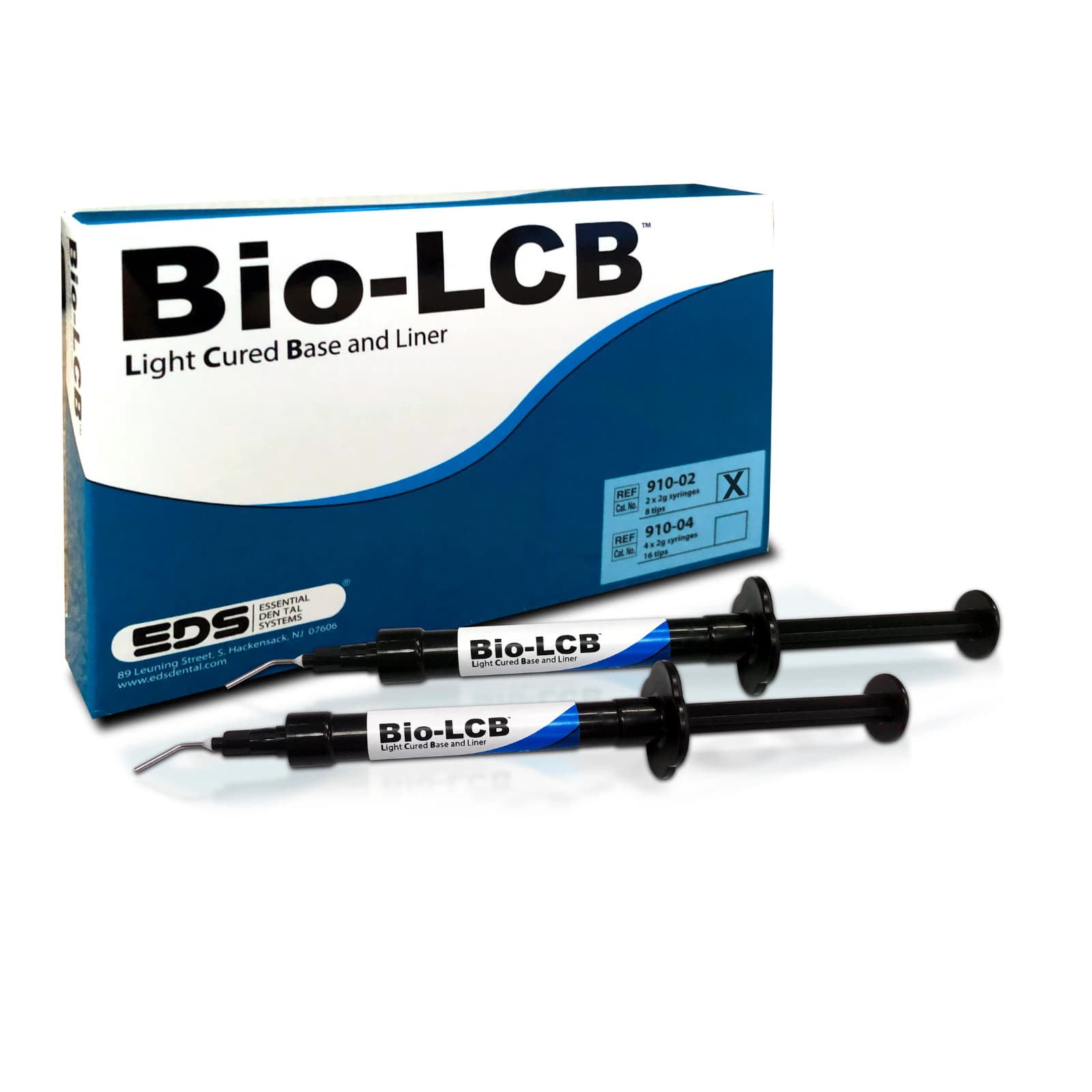 Essential Dental Systems Bio-LCB Light-Cured Base and Liner Starter Pack, 2 x 2g Syringes with 8 Tips, 910-02 thumbnail 2