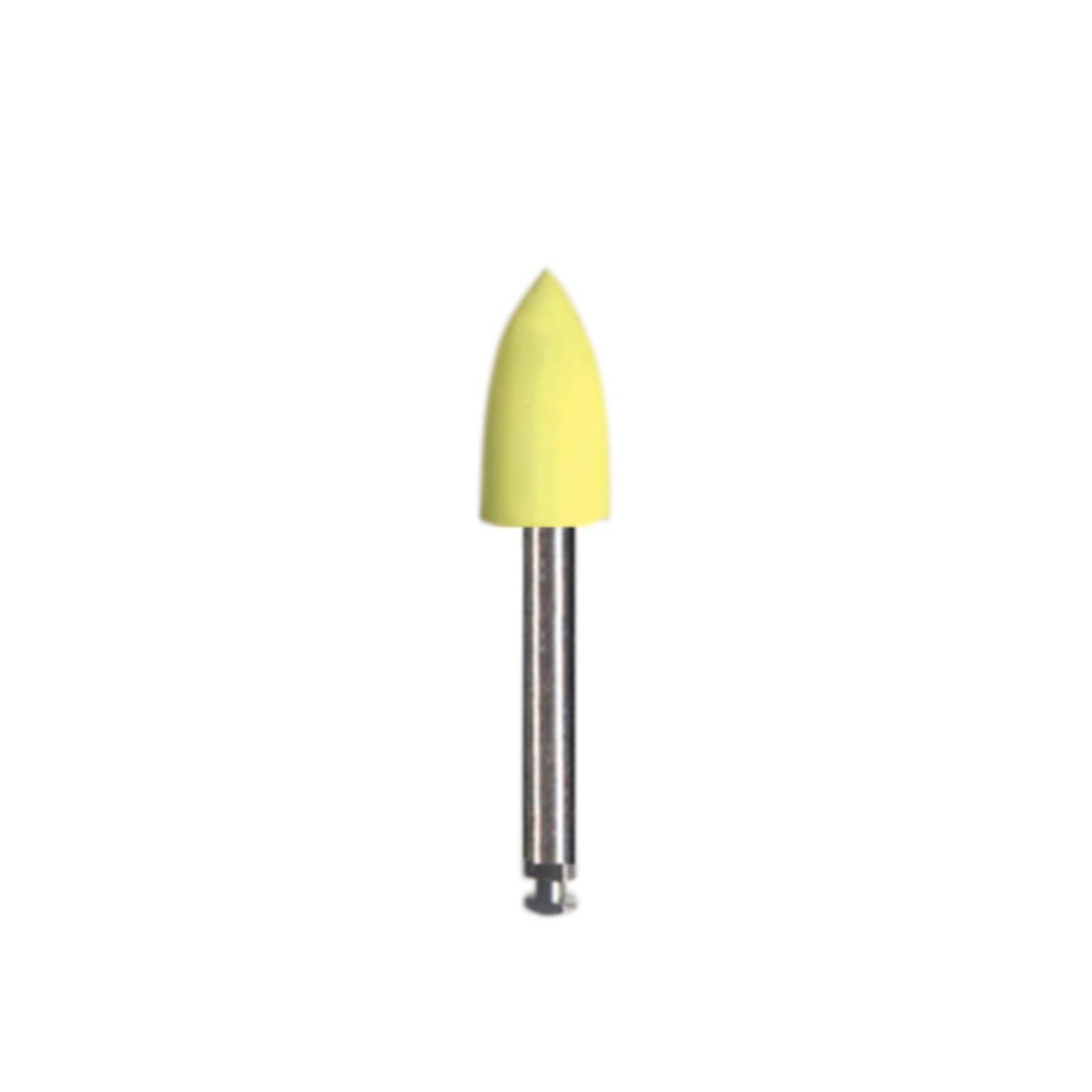 Dedeco Hi-Glaze Diamond-Filled Silicone Midget Polisher, RA Fine Point, Yellow, 3/Box thumbnail 5