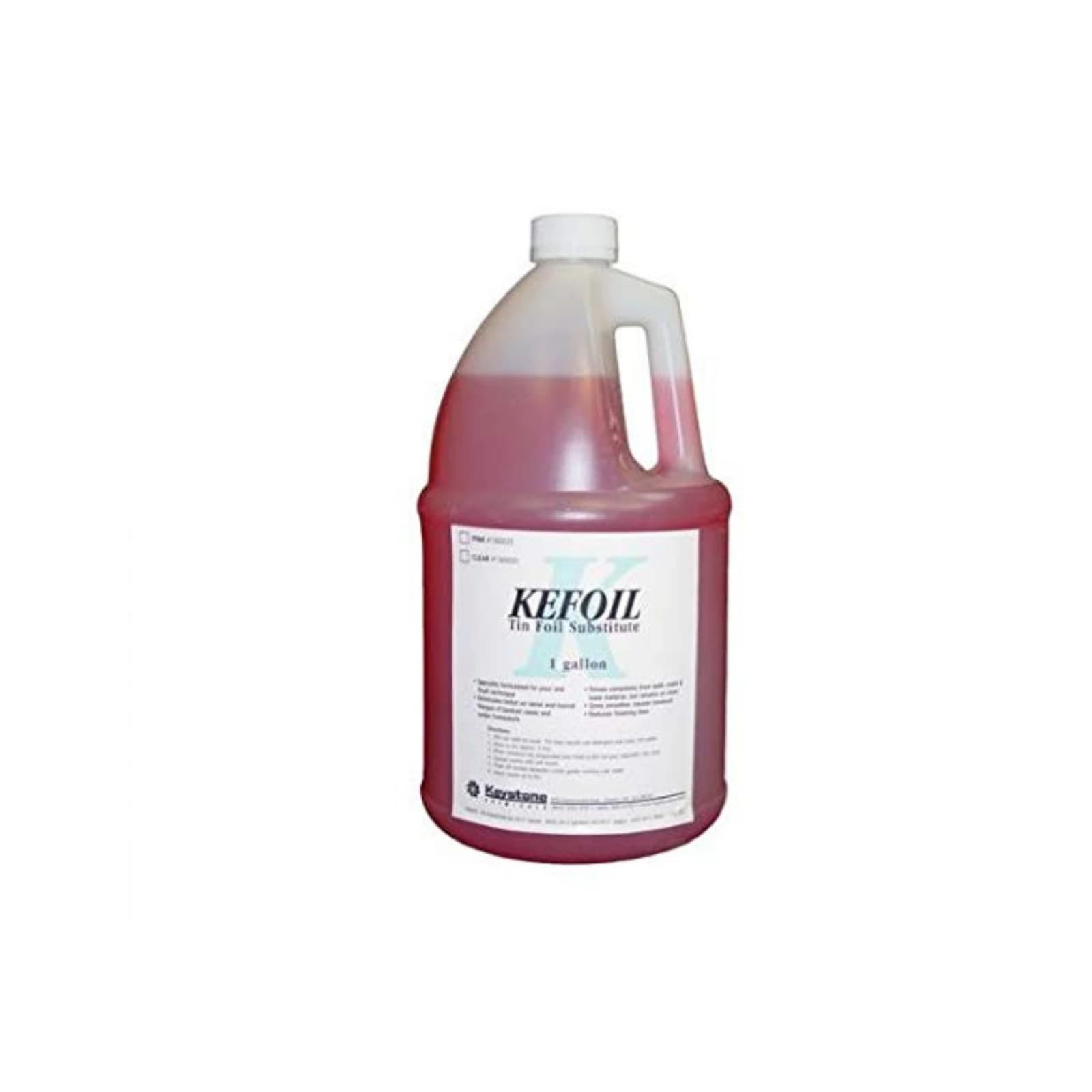 Kefoil Tin Foil Substitute, Clear, Alcohol-Free, 1 Gallon Bottle, 1360020 thumbnail 2