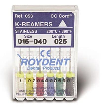 Roydent K-Type Files #15, 25mm, Pack of 6, Stainless Steel, White, 06325015R thumbnail 6