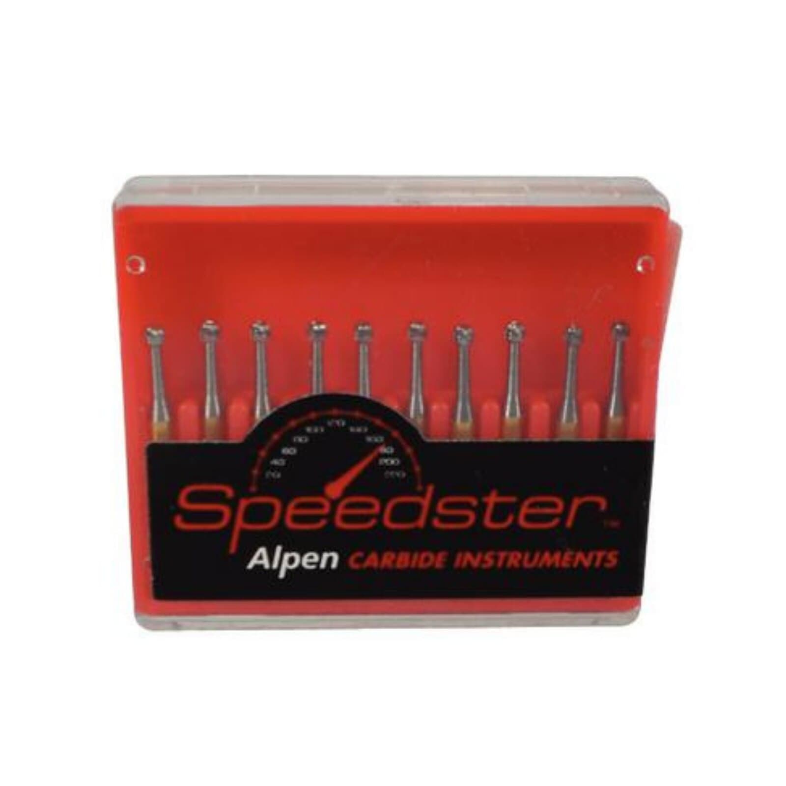 Alpen Speedster Carbide Bur, FG #2G Round, 1.0 mm Diameter, 10/Pk, #R40002G - Alpen Carbide Speedster Metal Cutters FG 2G 10/Pk - Image 1