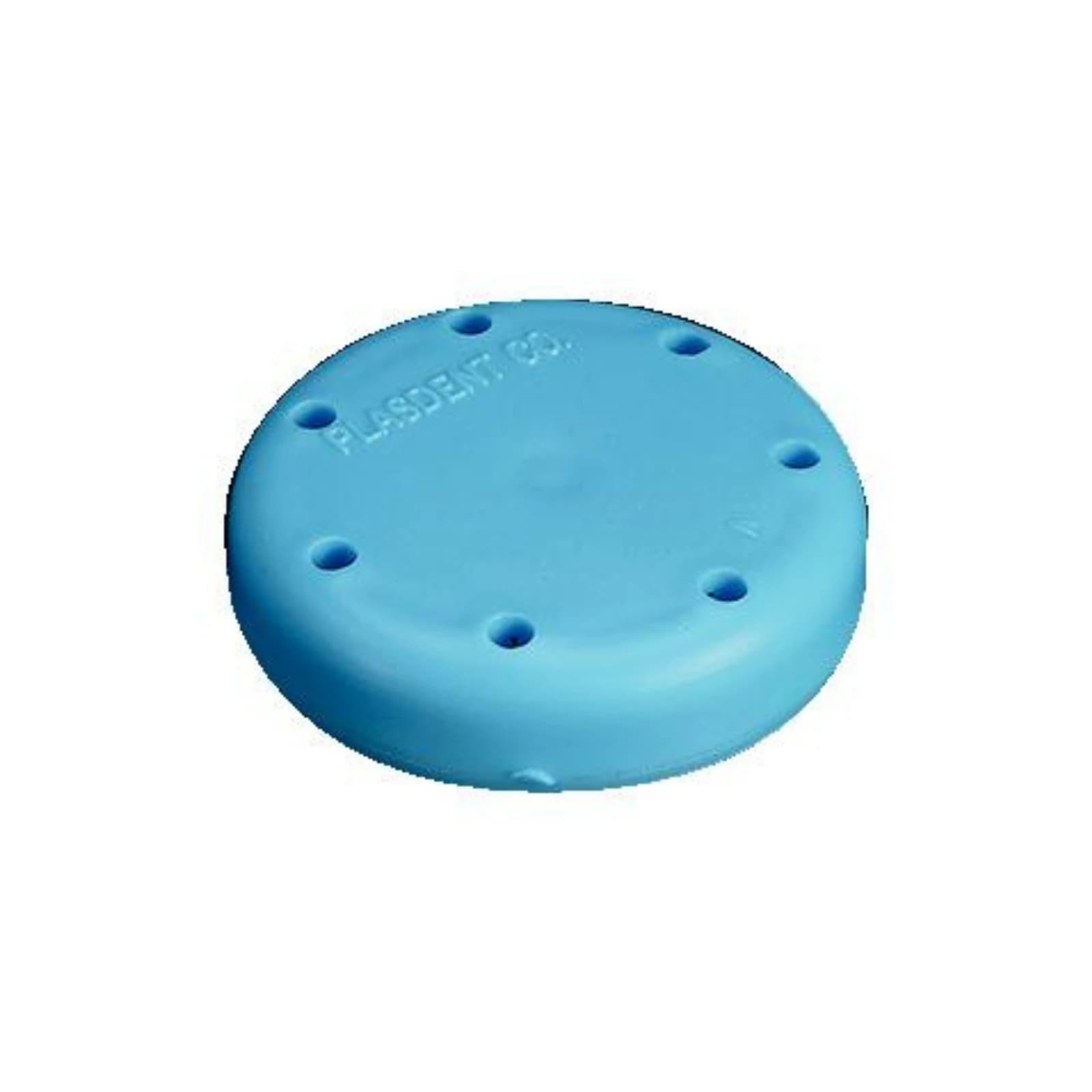 Plasdent Small Round Magnetic Bur Block, Neon Blue, 7-Hole, 1-5/8" Diameter, #400BS-2N - Plasdent Small Round Bur Block - Neon Blue, Magnetic, 7 Burs Capacity, Diameter - Image 1