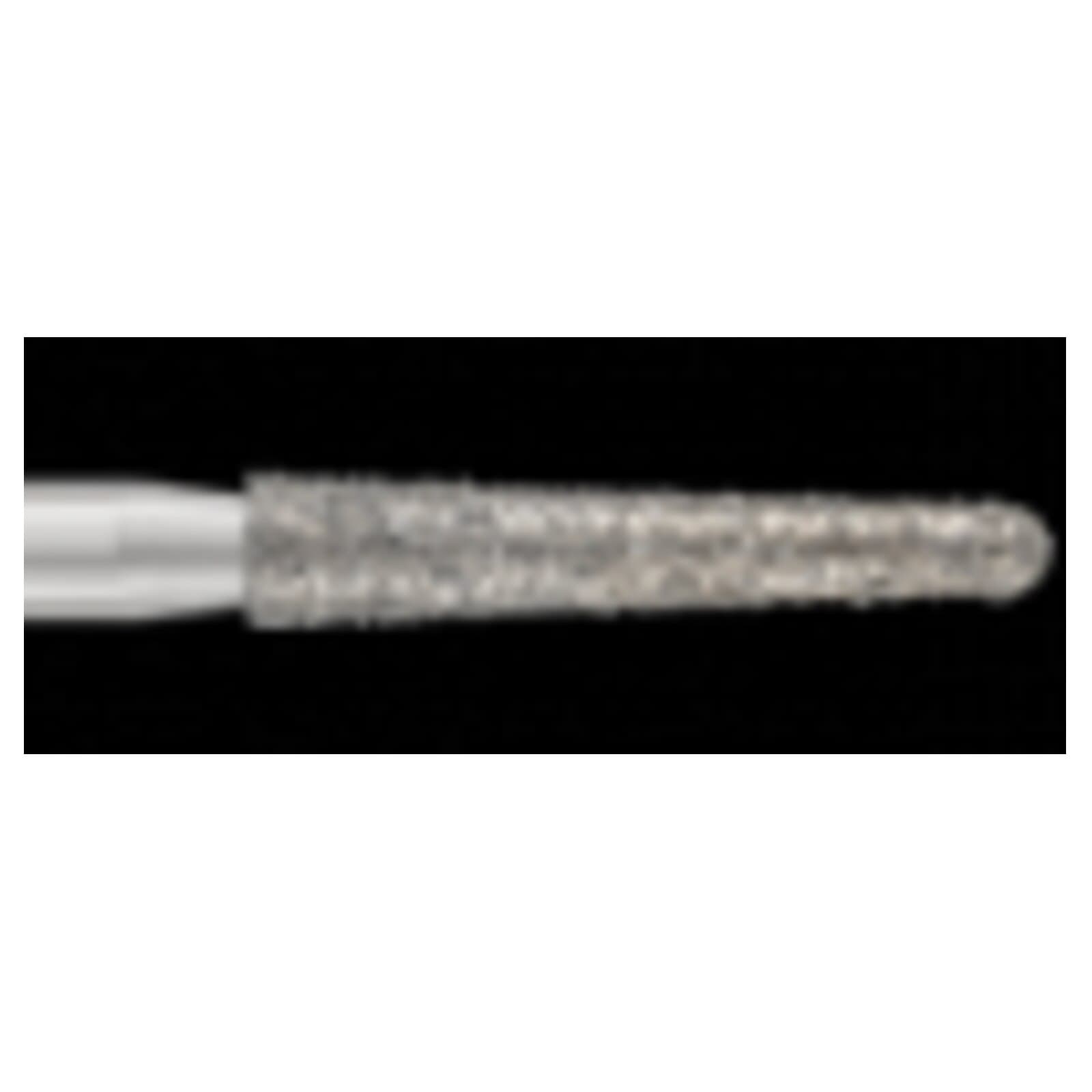 Piranha® Single Patient Use Diamond Bur, Round End Taper Long, Friction Grip Short Shank, Coarse, 1.8 mm Diameter, 25/Pkg, #856L-018C-S thumbnail 2
