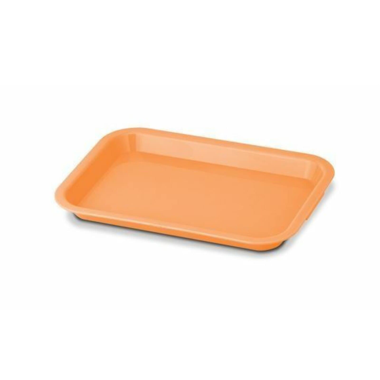 Plasdent Set-Up Plastic Flat Tray, Size E, Neon Tangerine, 1/Pk, 300EF-12N - Set-Up Plastic Flat Trays, # E, Neon Tangerine, 1/Pk, 300EF-12N - Image 1