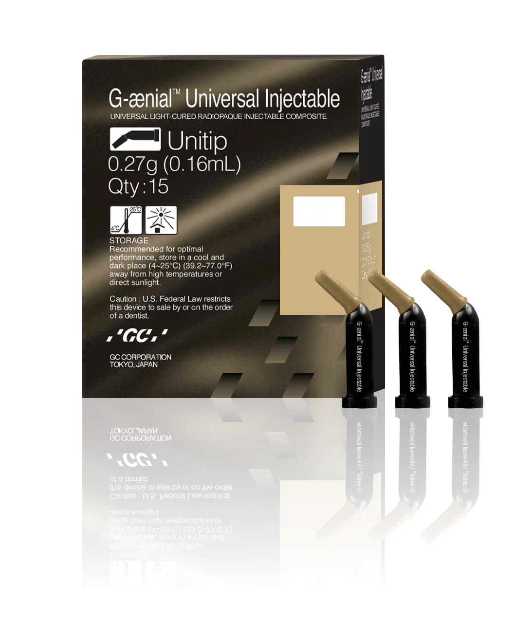 G-aenial™ Universal Injectable Composite, Unitips CV, 0.16 mL, Box of 15 - G-aenial™ Universal Injectable Unitips CV 0.16ml Box of 15 - Image 1