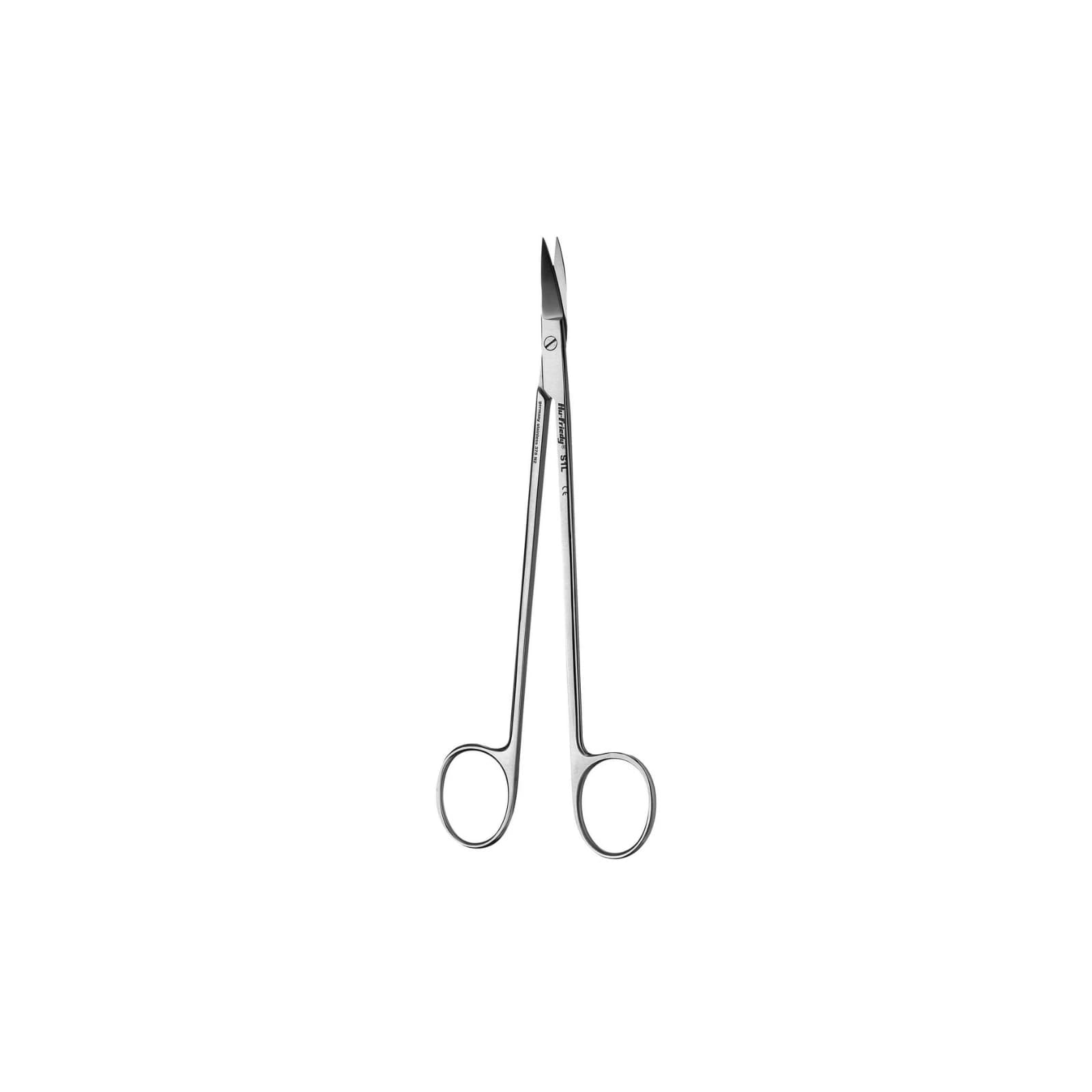Hu-Friedy #1L Kelly Curved Surgical Scissors, 7", 1 Serrated Blade, Stainless Steel, Each thumbnail 2