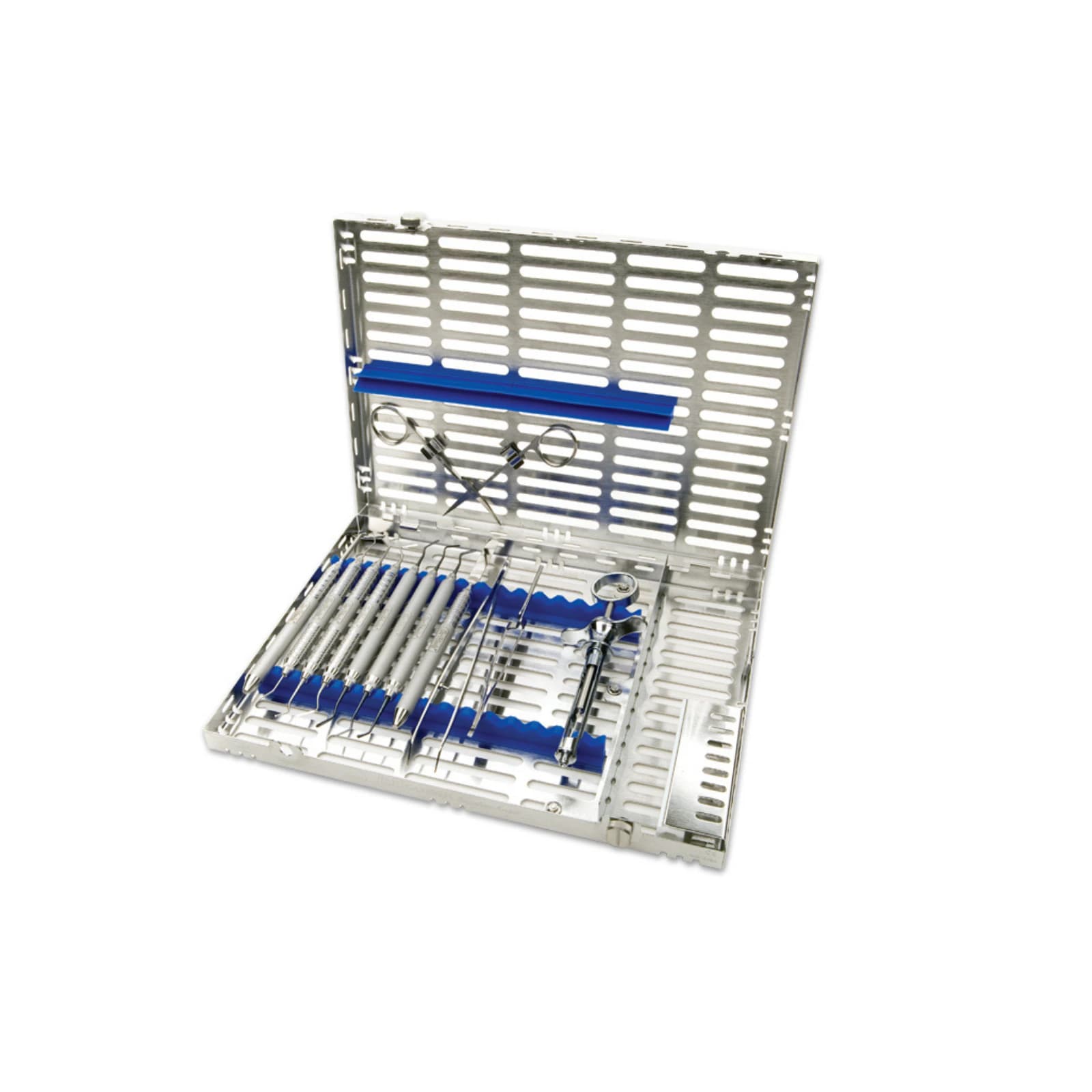 IMS® Signature Series® Oral Surgery Cassettes, Purple, 8" x 14.5" x 1.25", Stainless Steel with Silicone Rails, Single thumbnail 2