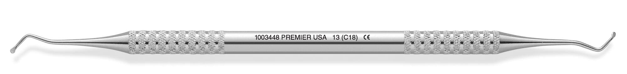 Premier Dental Excavator DE TB #13, Double End, Tactile Balance Handle, 1003448 thumbnail 2