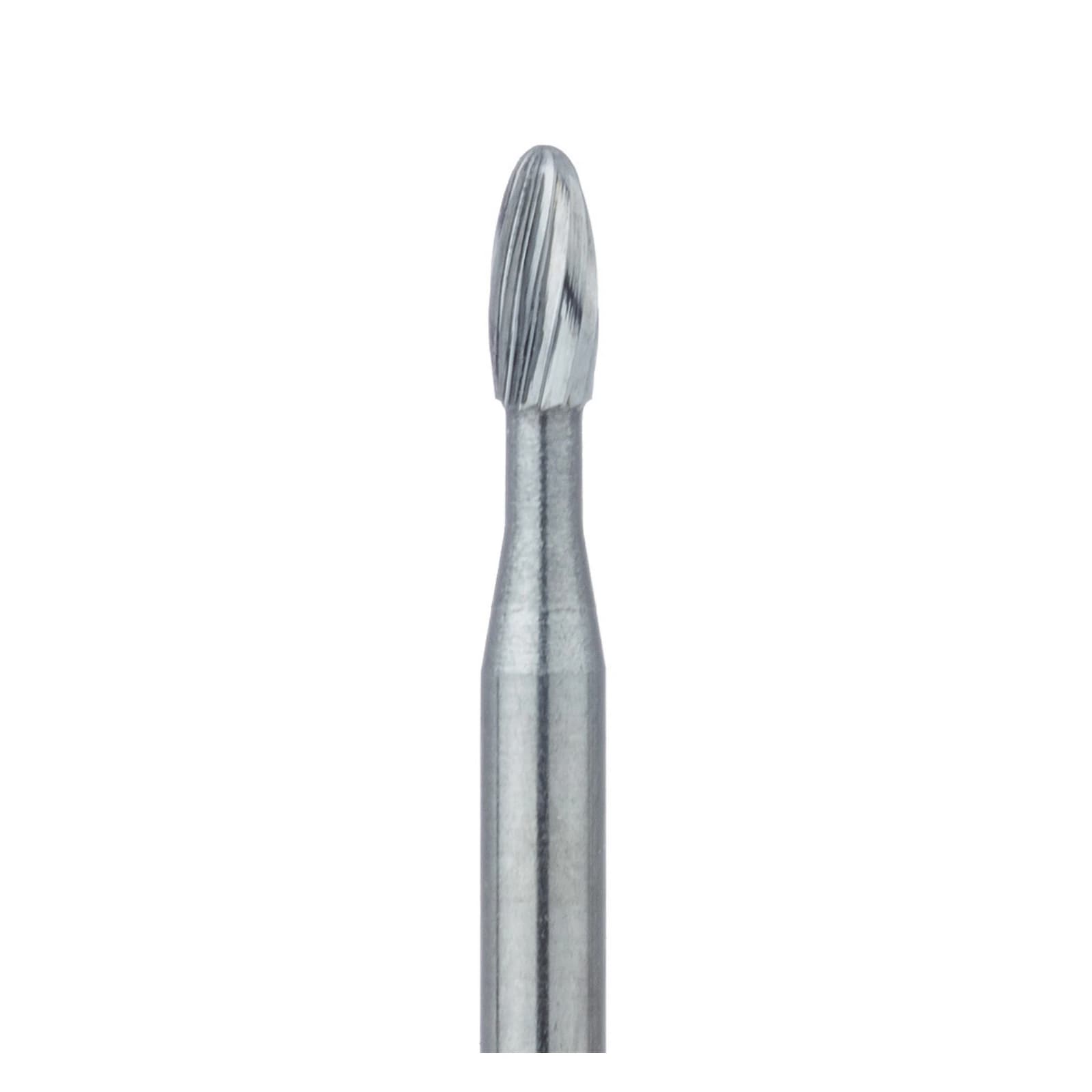 Meisinger Trimming & Finishing Carbide Bur, Friction Grip, Football Shape, Fine (8-12 Flute), 1.8 mm, 5/Pk, HM379-018-FG (US #7406) thumbnail 3