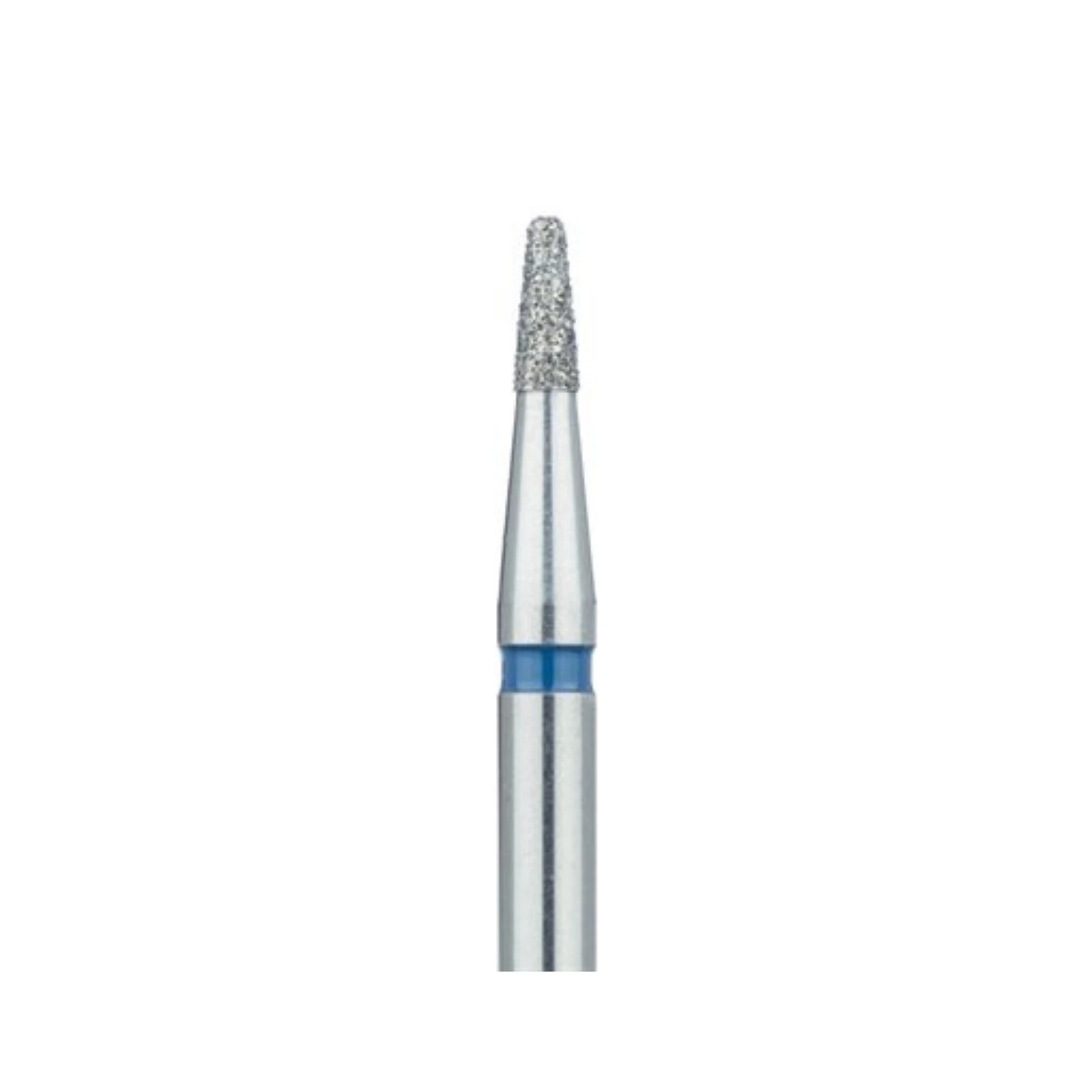 Meisinger 845-016-HP Diamond Bur, Medium Grit, Cone/Flat End, 1.6 mm Diameter, HP Shank, 5/Pkg - Diamond Instruments – HP, Medium, Cone - Size #845-016-HP, 1.6 mm Diameter - Image 1