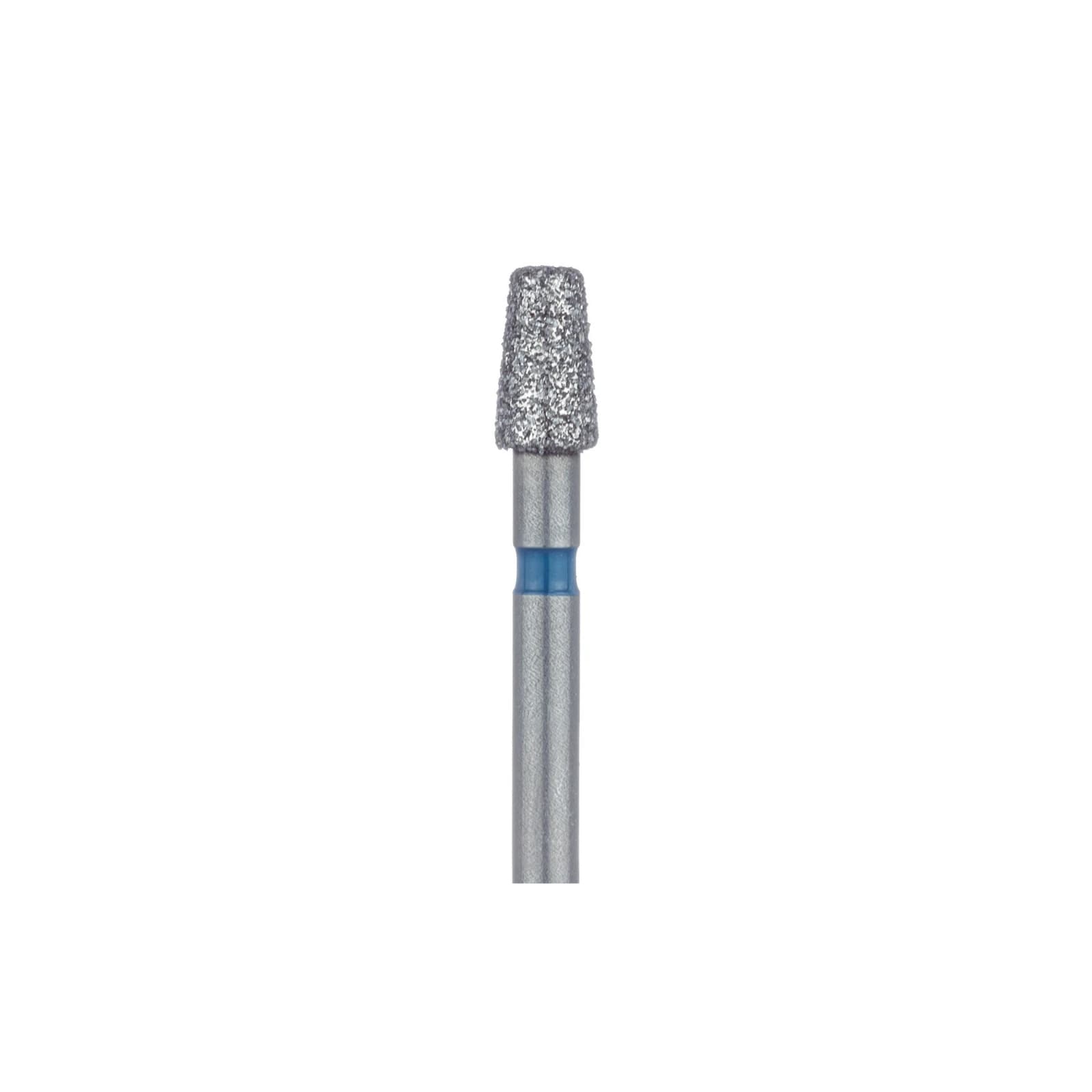 Meisinger 845R-018 FG Medium Diamond Bur, Tapered Round Edge, Blue Ring, 1.8 mm Head Diameter, 4.0 mm Head Length, 5/Pack thumbnail 3