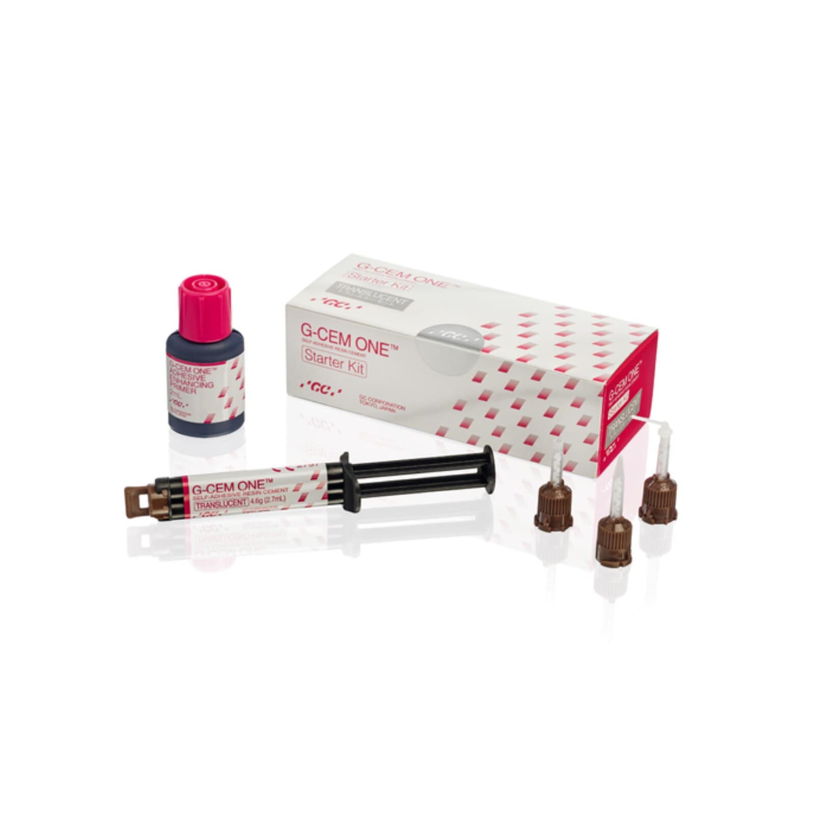 G-CEM ONE Self-Adhesive Resin Cement Starter Kit, Shade A2, 4.6g Syringe, 8 Regular & 2 Endo Automix Tips, 1.5mL Adhesive Enhancing Primer, 013670 thumbnail 15