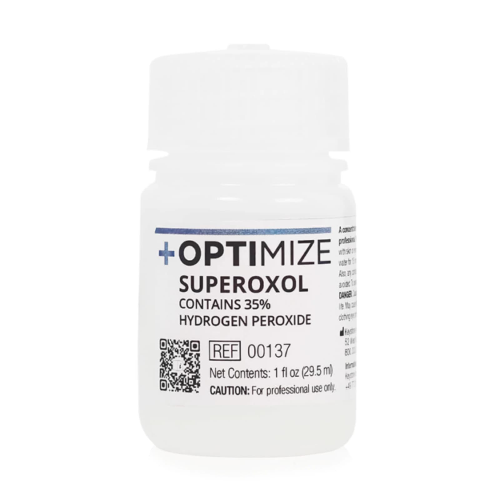 Keystone Optimize Superoxol 35% Hydrogen Peroxide Tooth Bleaching Solution, 1 oz Bottle - Optimize Superoxol 1oz Bottle - Image 1