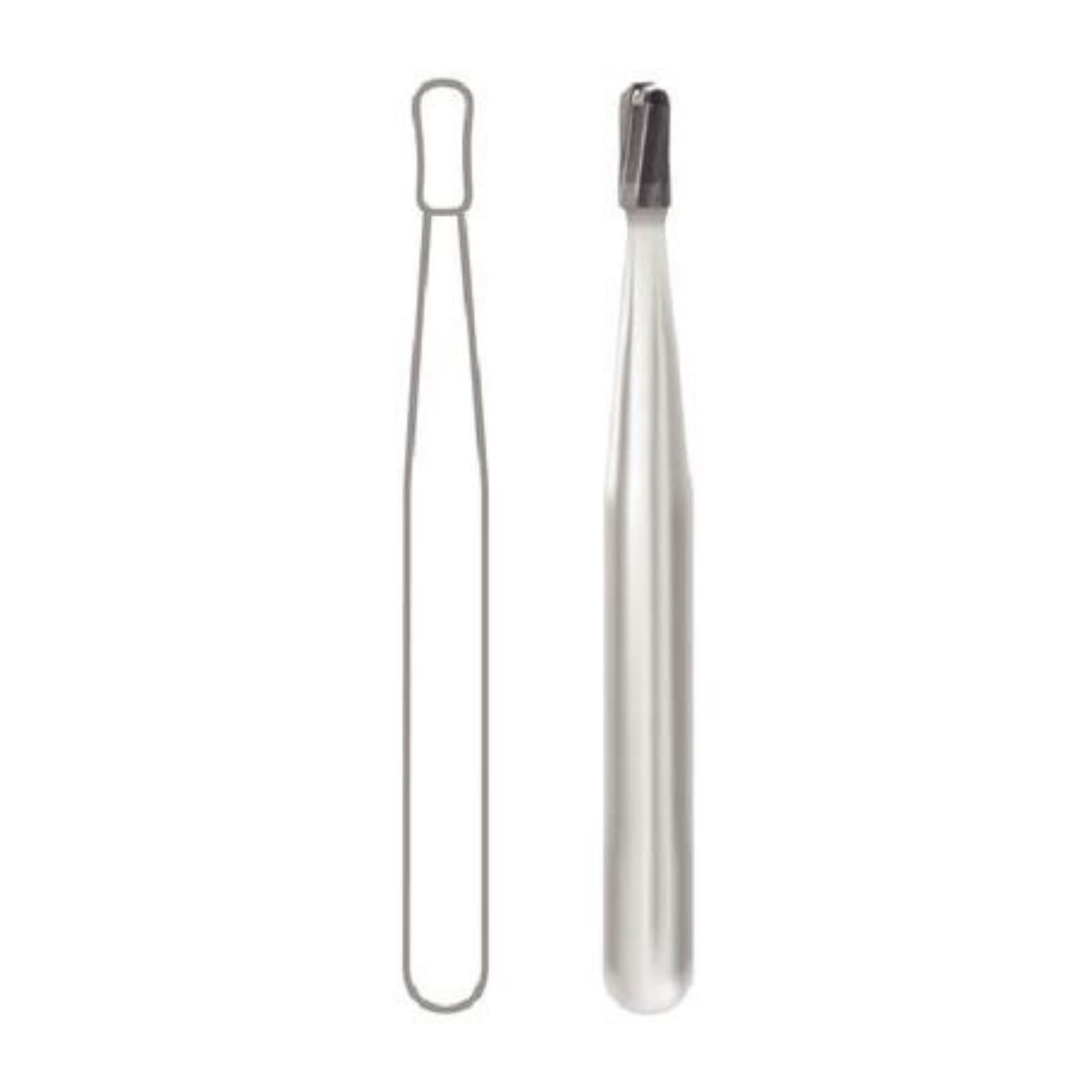 Midwest Operative Carbide Bur FG 1170-L, Tapered Fissure Dome End, 1.0 mm Diameter, 4.9 mm Length, 6 Flutes, Friction Grip, 100/Bag, 386243 thumbnail 2