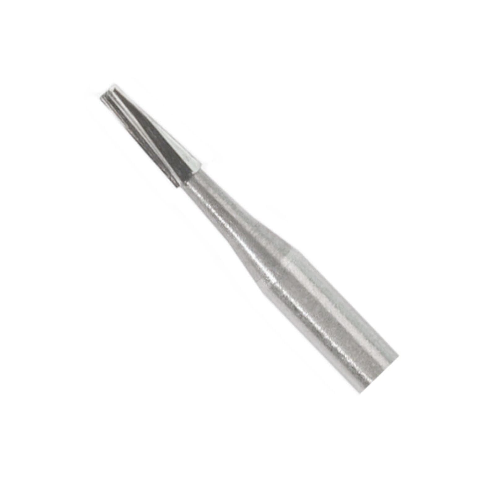 Midwest Operative Carbide Bur #170-L, FG, 6 Flutes, Tapered Fissure, Flat End, 1.0 mm Diameter, 4.9 mm Length, 100/Bag, 386246 thumbnail 2