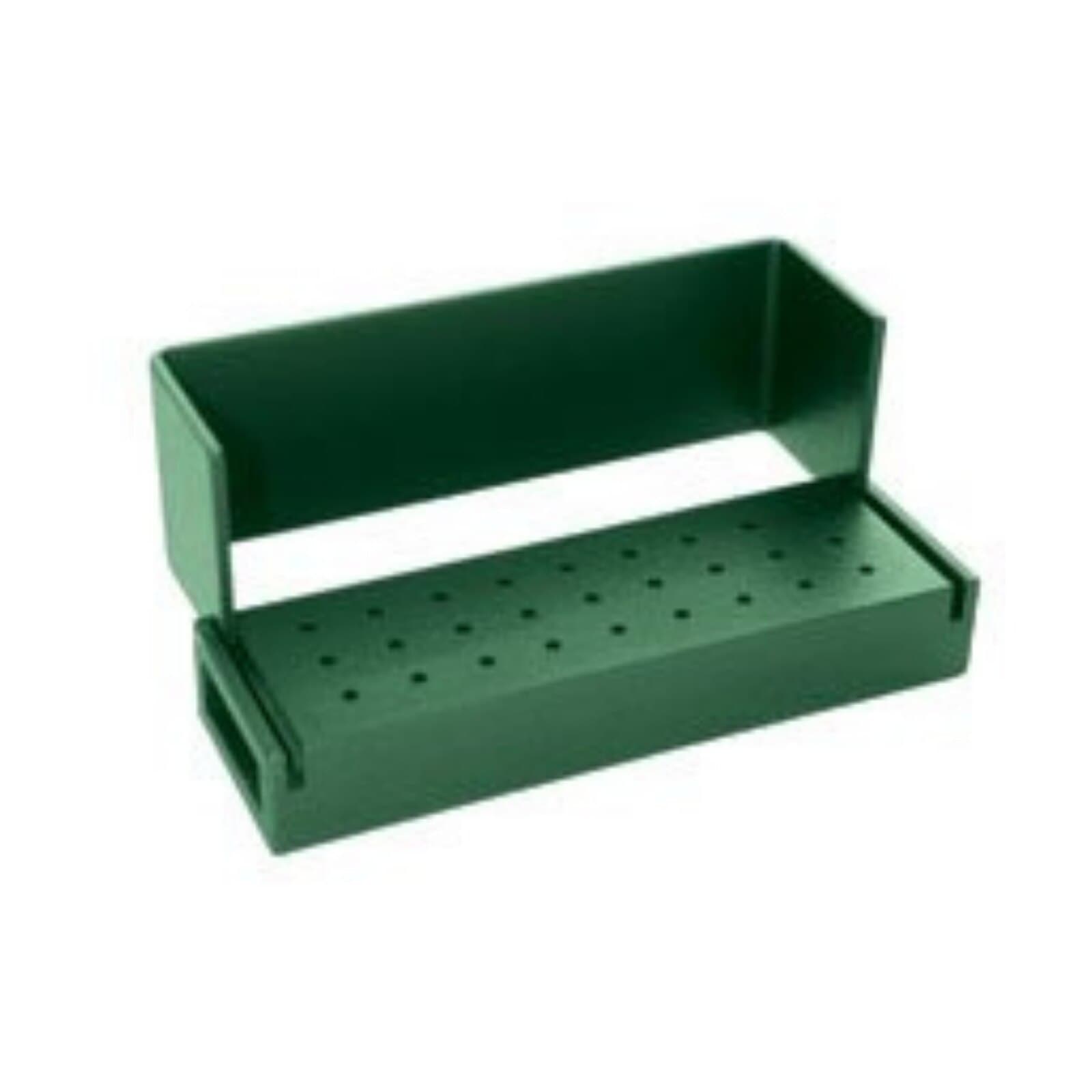 Kerr AXIS Bur Block, 27 Holes FG, Green Anodized Aluminum, Autoclavable, AB100-1T thumbnail 2