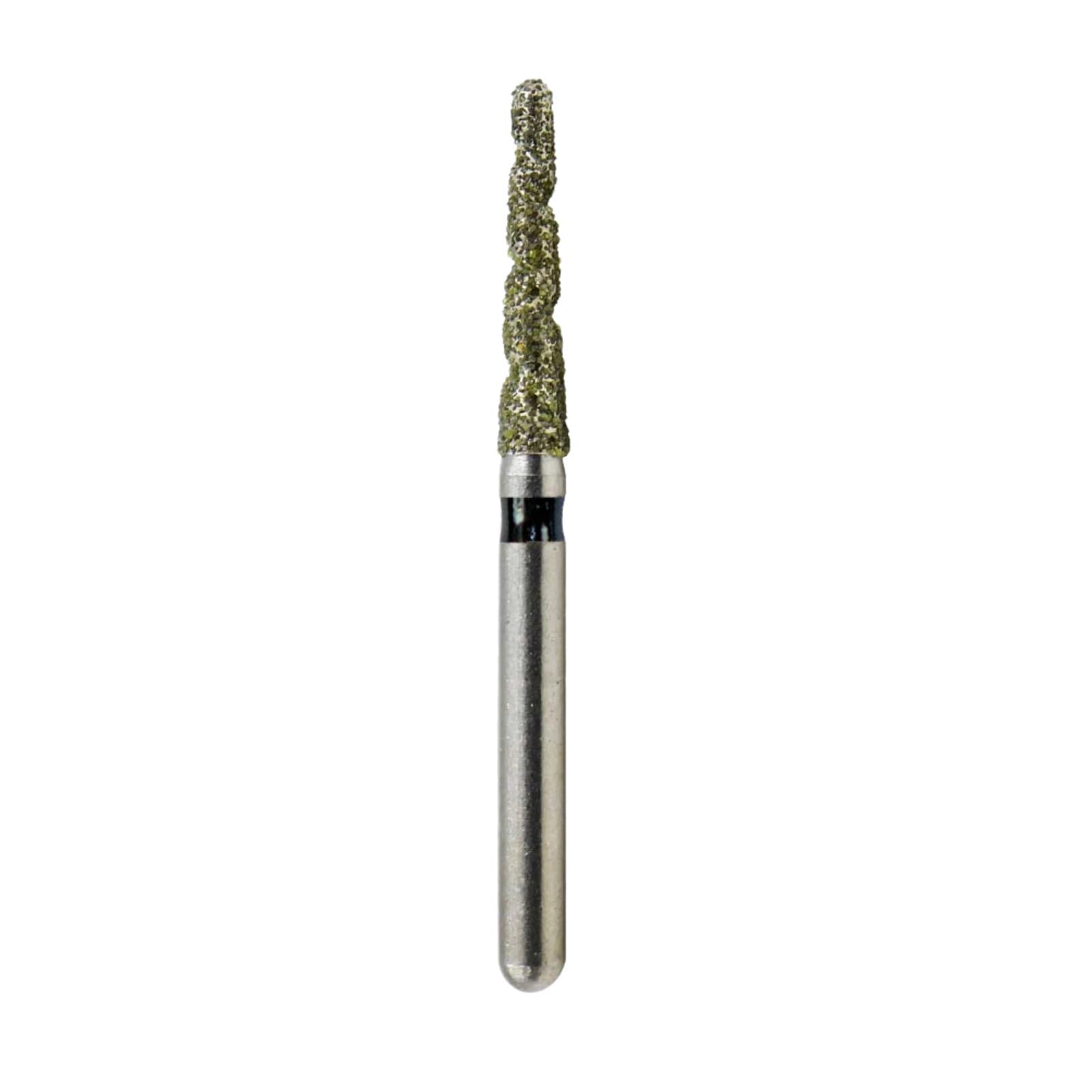 Kerr SimpliCut Single-Use Sterile Diamond Bur, Super Coarse, Round End Taper, Spiral, Friction Grip, 25/Pkg, SC856-T-016-D thumbnail 2