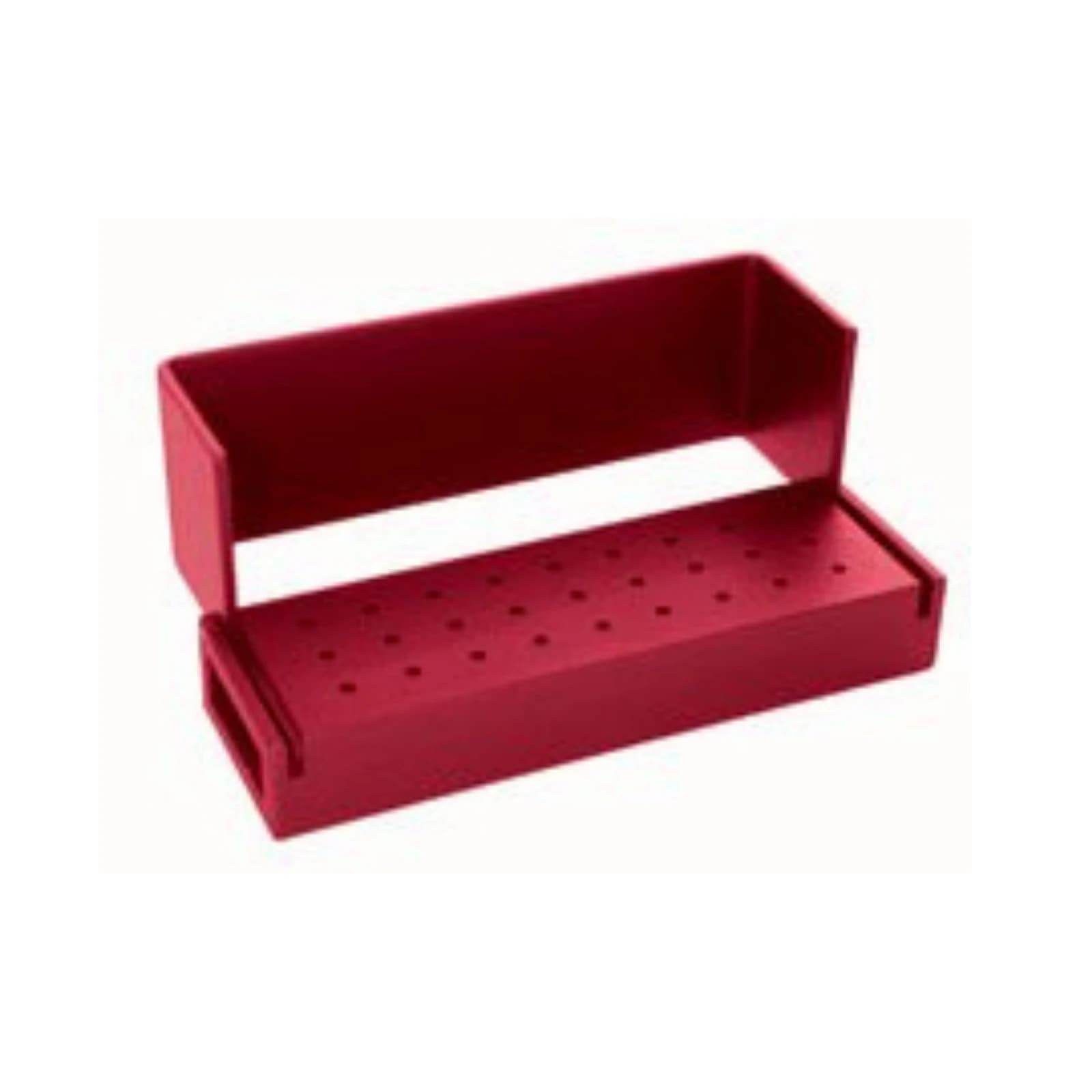 AXIS Bur Block 27 FG Red, Anodized Aluminum, Autoclavable, AB100-1R - Bur Block 27 FG Red - Image 1
