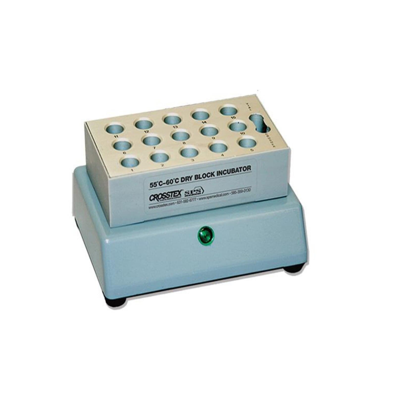 Crosstex SporView Dry Block Incubator, 60°C, 24-Hour, 11mm Wells, 110V, NDB060 thumbnail 2