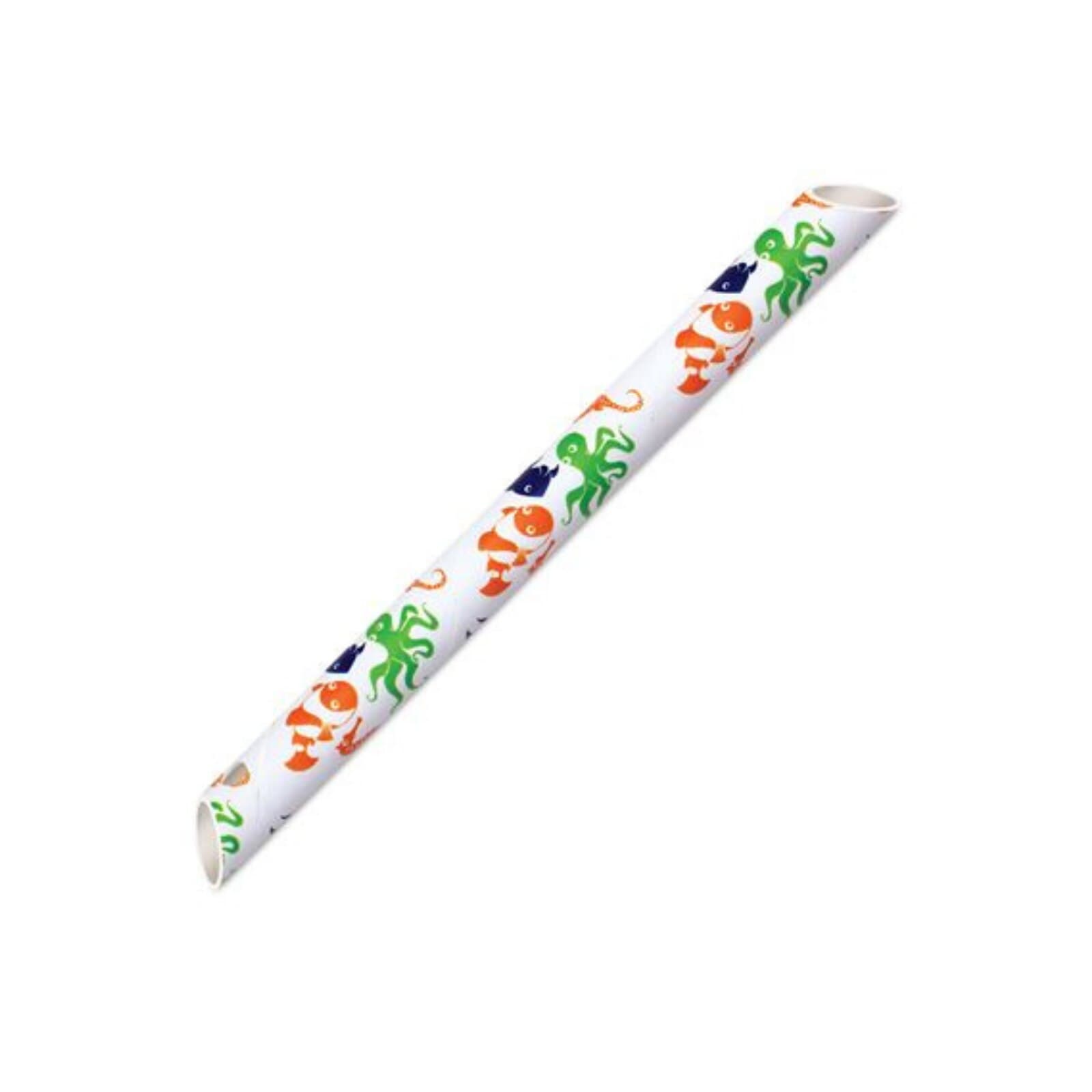ECOtip Vented HVE Tips, Sea Creatures Design, Paper, 5-1/2", 100/Bag, 7108314 thumbnail 2
