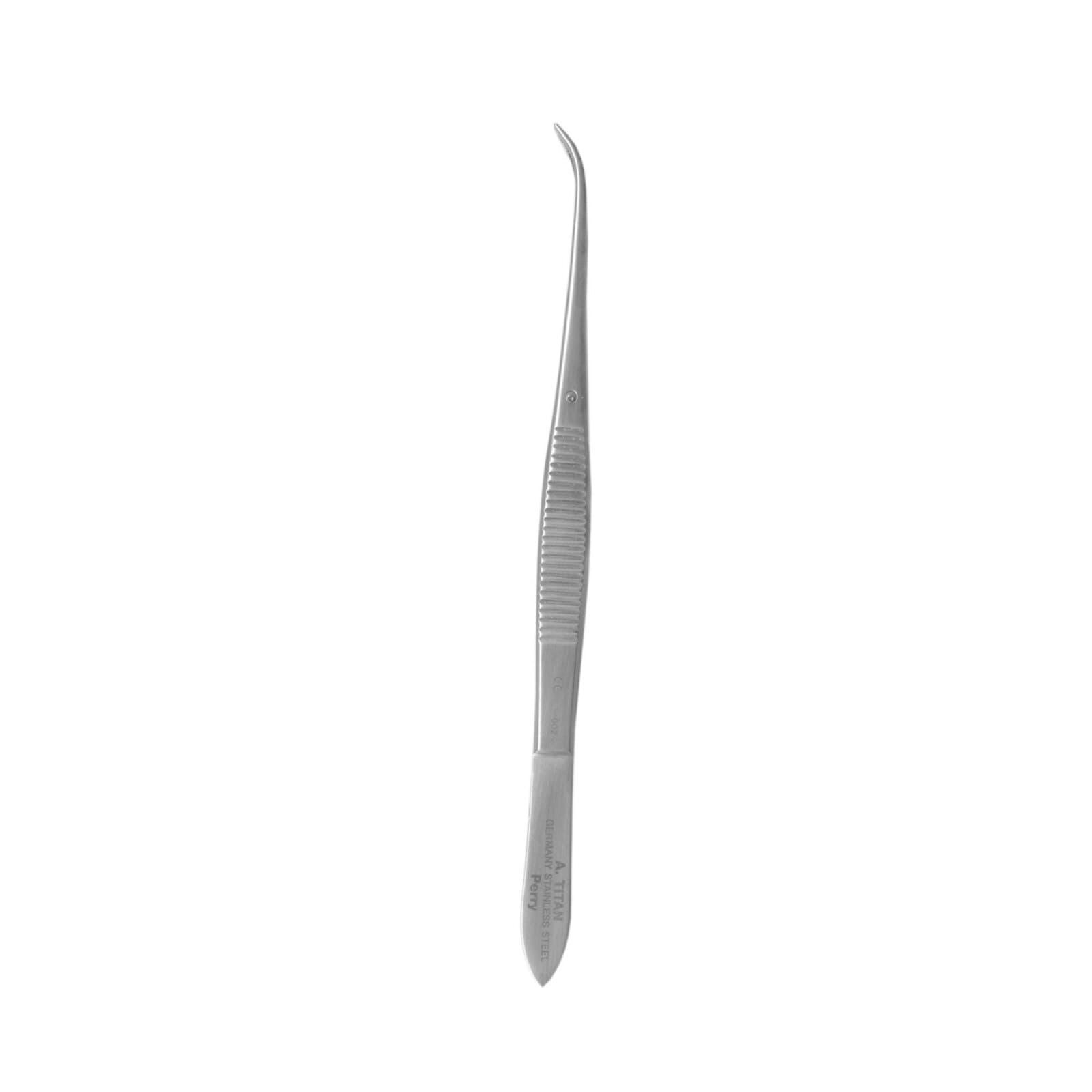 A Titan Instruments Cotton Plier Perry, Short Curved, Serrated, Stainless Steel, 01KT8PD54CS77F9WPBAKJ0GPRA thumbnail 2