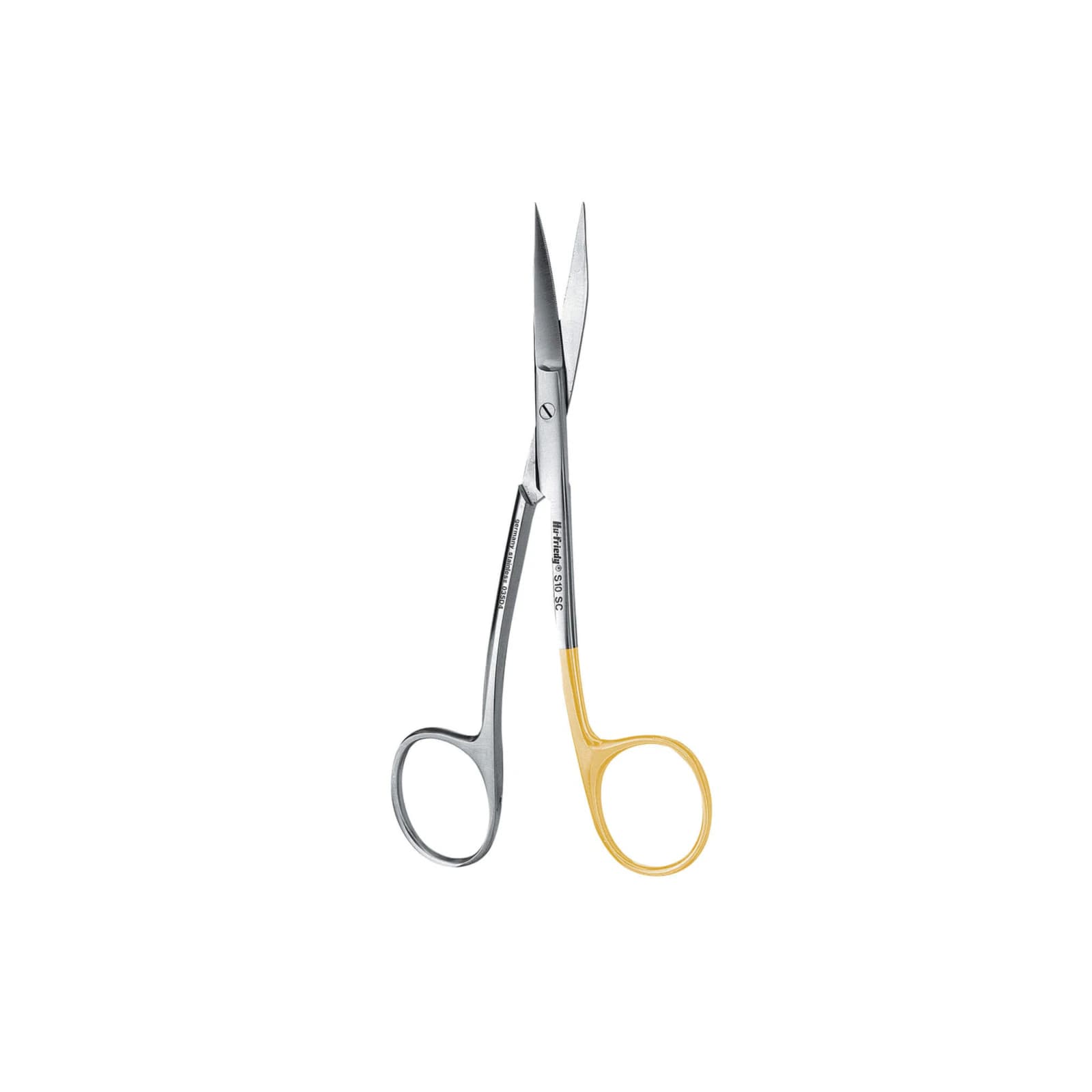Hu-Friedy Scissors #10 Double-Curved Super-Cut, Serrated Blade, Stainless Steel, 5.25", 870544 thumbnail 2