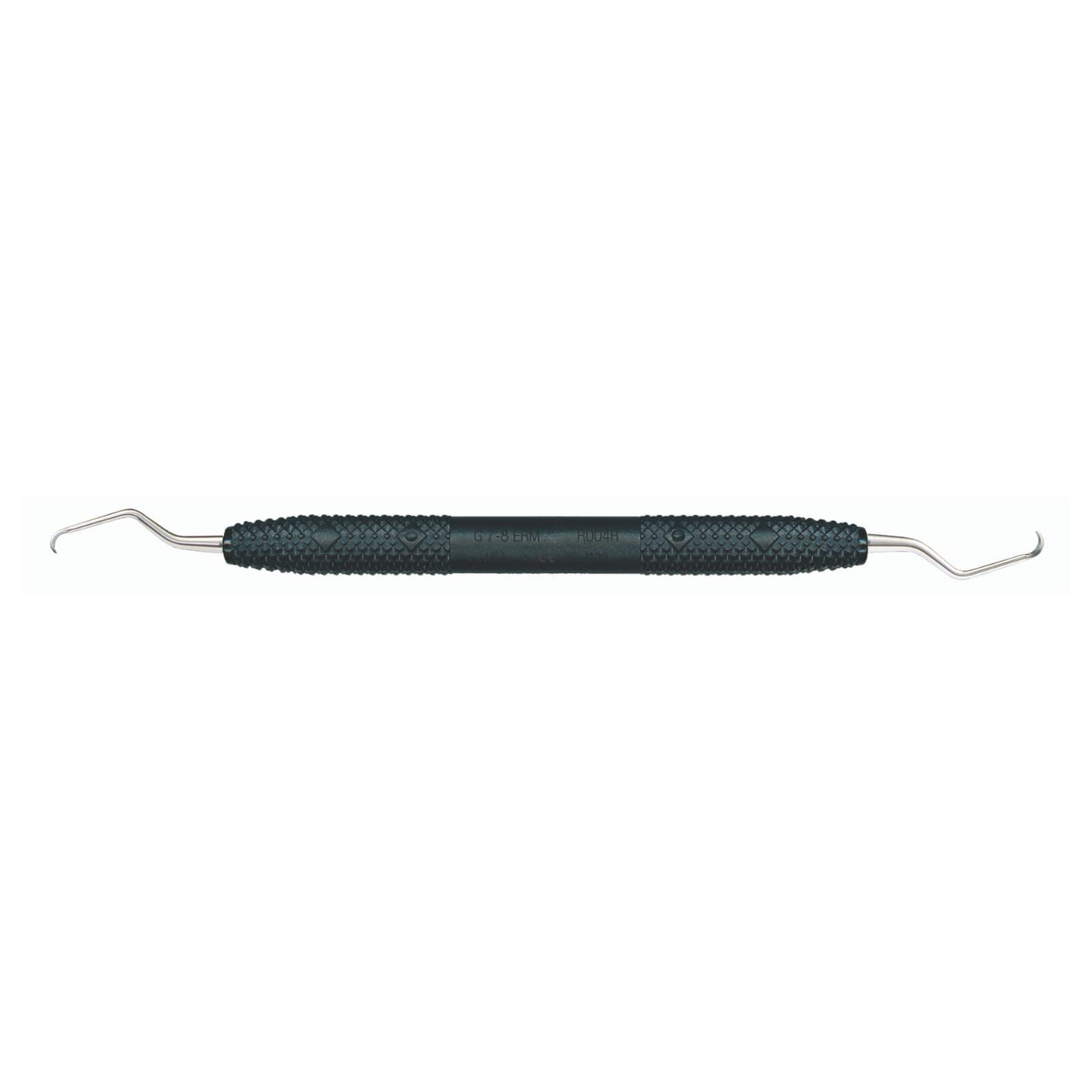 PDT Amazing Gracey 7/8 Extended Reach Mini Rigid Curette, Black Resin Handle, Double End, R004R thumbnail 2
