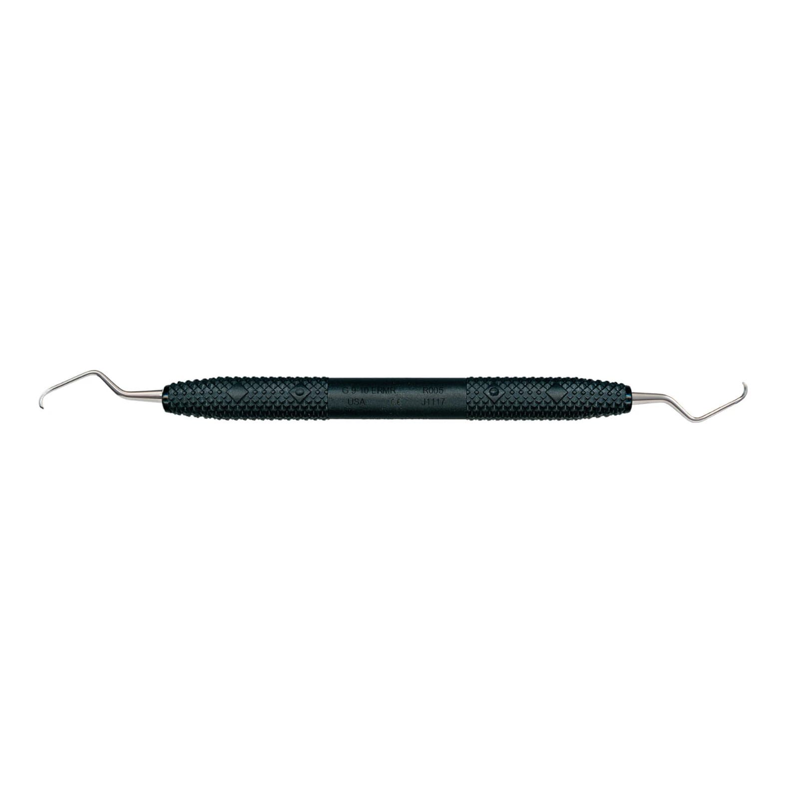 Amazing Gracey 9/10 Extended Reach Mini Curette, Black Resin Handle, Double End, PDT - Cruise Line Amazing Gracey 9/10 ER Mini Black - Image 1