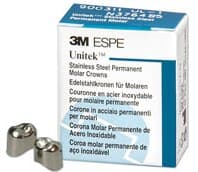 3M Unitek Stainless Steel Permanent Bicuspid Crown, Lower Left Second Bicuspid, Size 4 (4LL), 5/Box, 900634 thumbnail 7