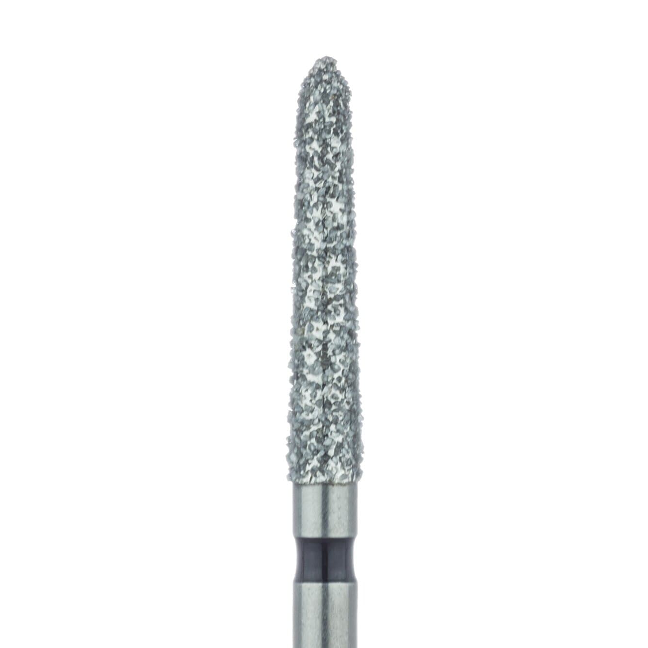 Meisinger 879H-021-FG Multi-Use Diamond Bur, X-Coarse (Super Coarse), Tapered Torpedo/Chamfer, 2.1 mm Head, 10 mm Working Length, Friction Grip, 5/Pack thumbnail 3
